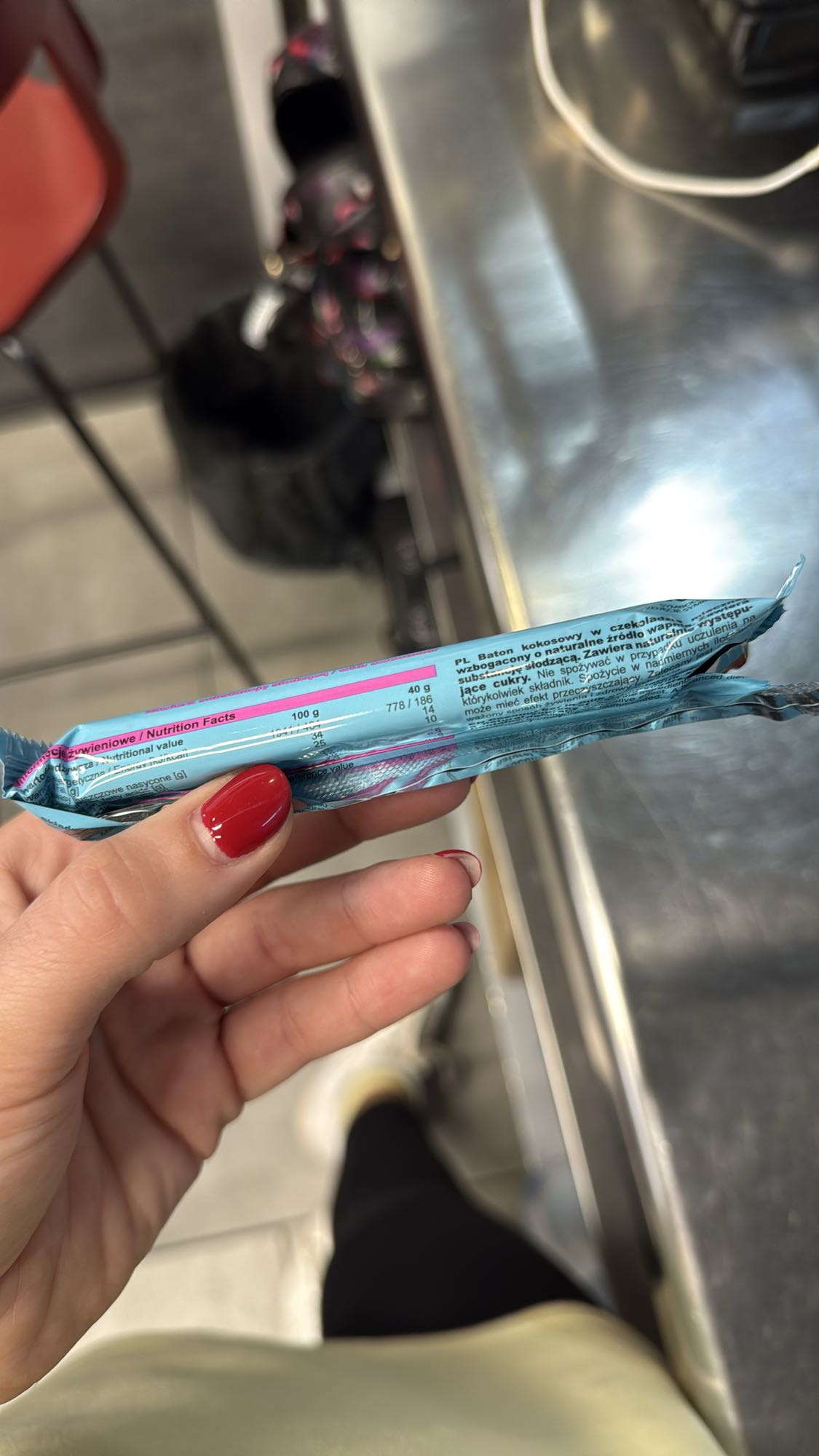 Coconut chocolate bar