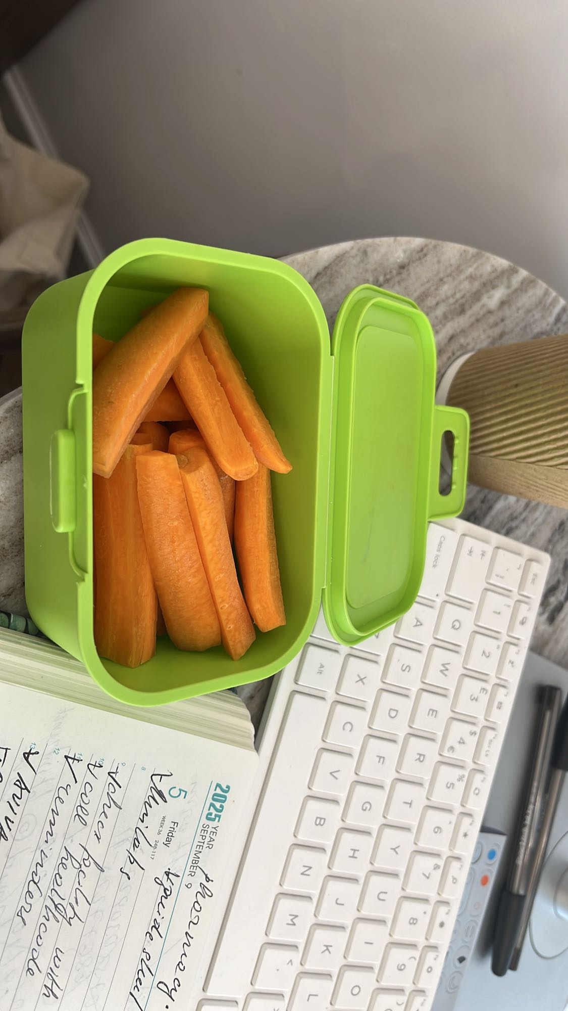 Carrot sticks snack