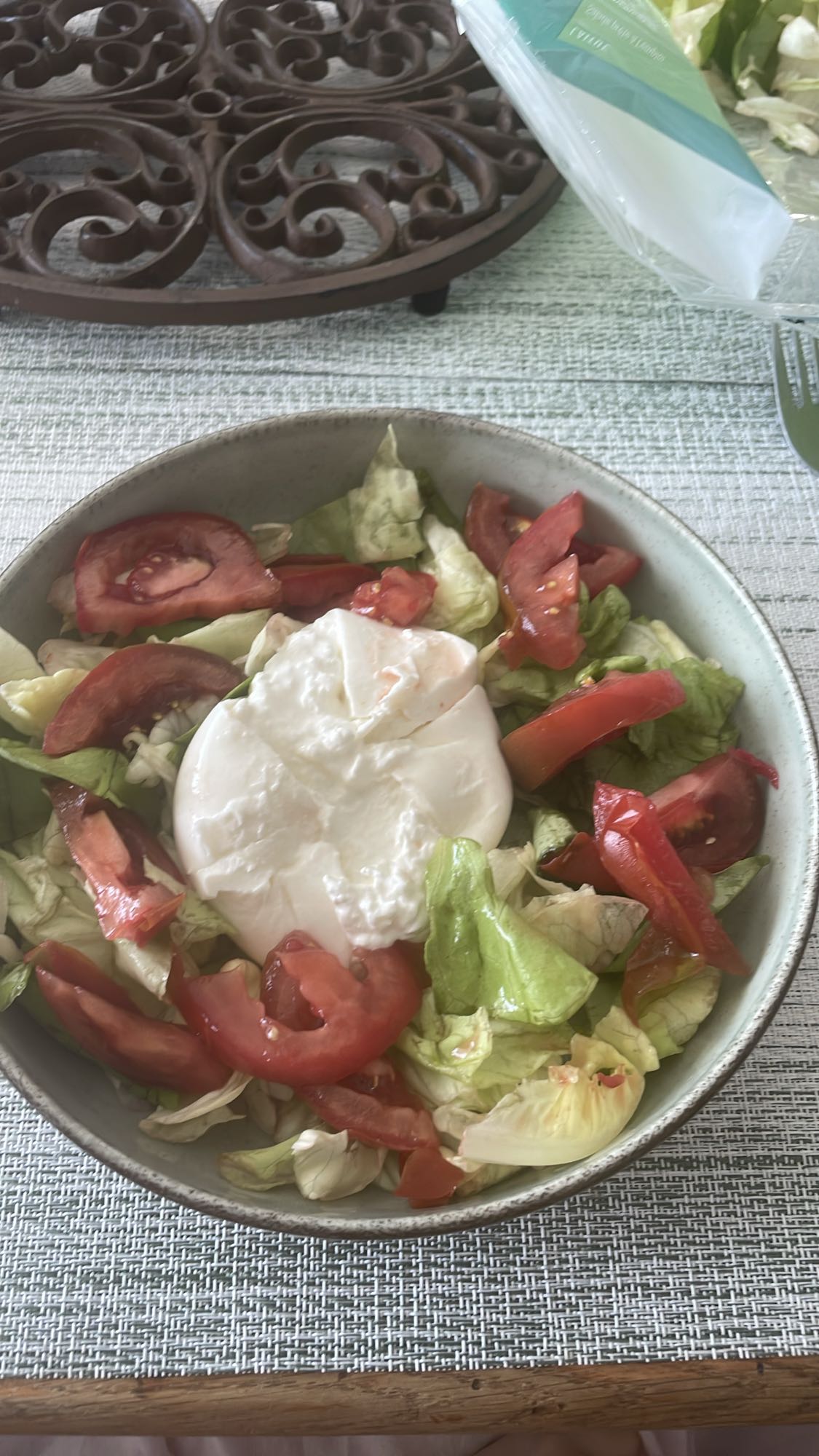 Salade burrata tomate