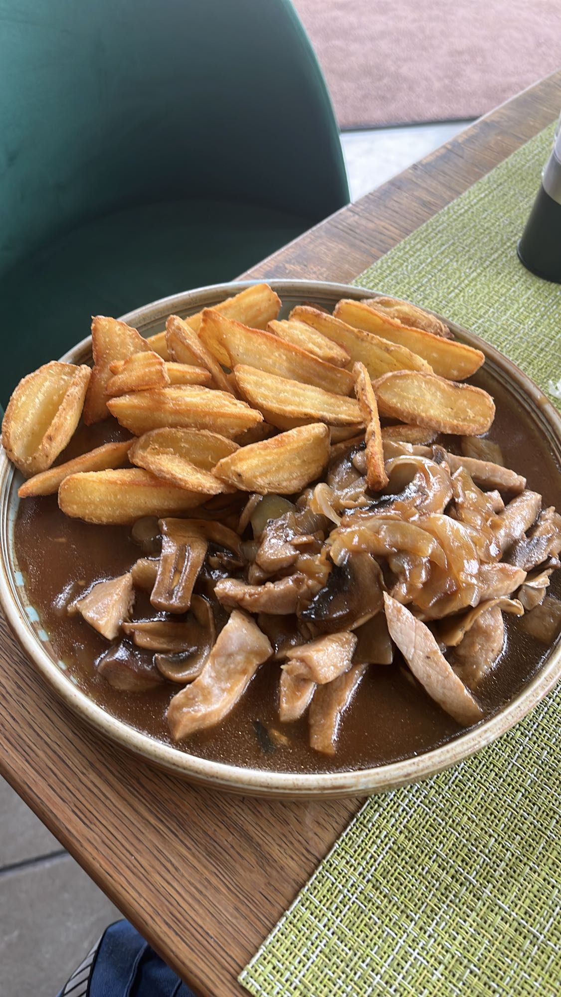 Свинско с гъби и картофи