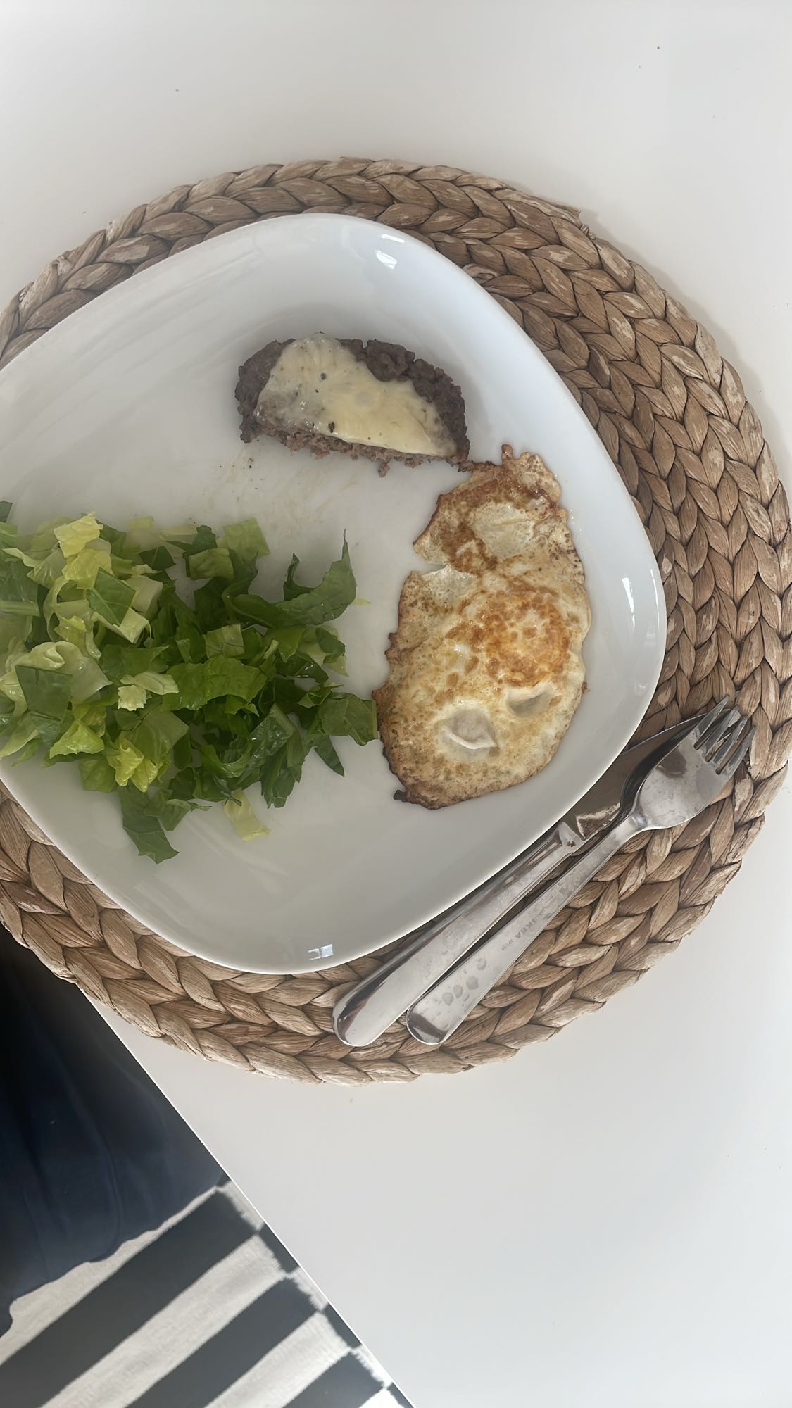 Ägg, köttfärs & sallad