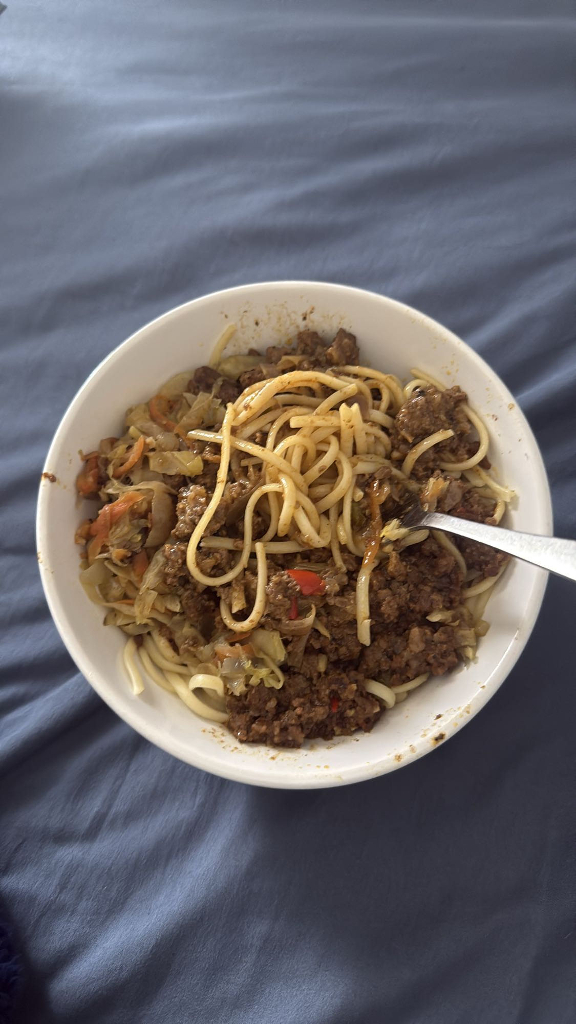 Beef noodle stir fry