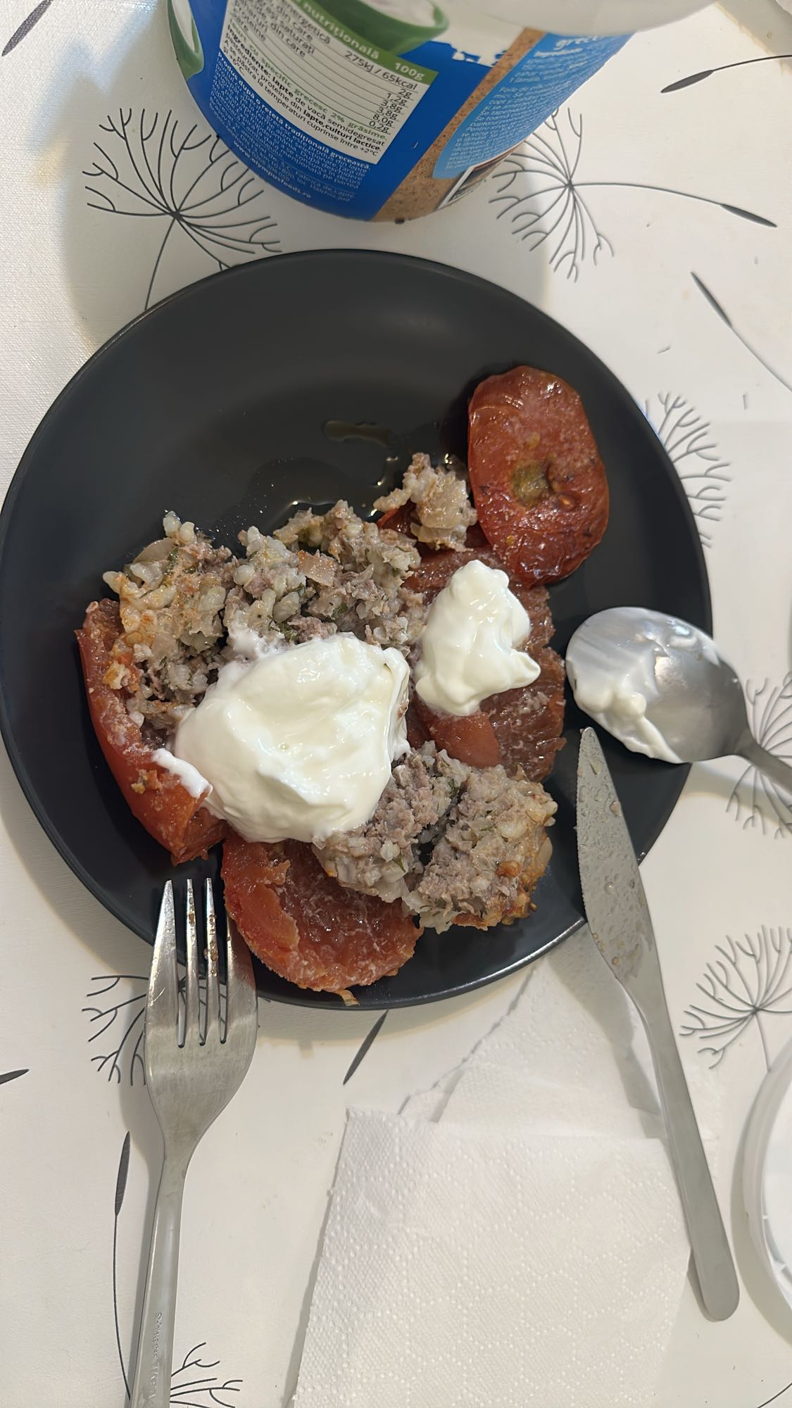 Stuffed Tomatoes with Yogurt