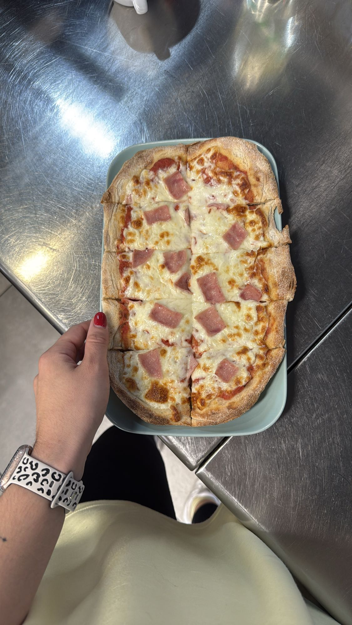 Ham and Cheese Pizza