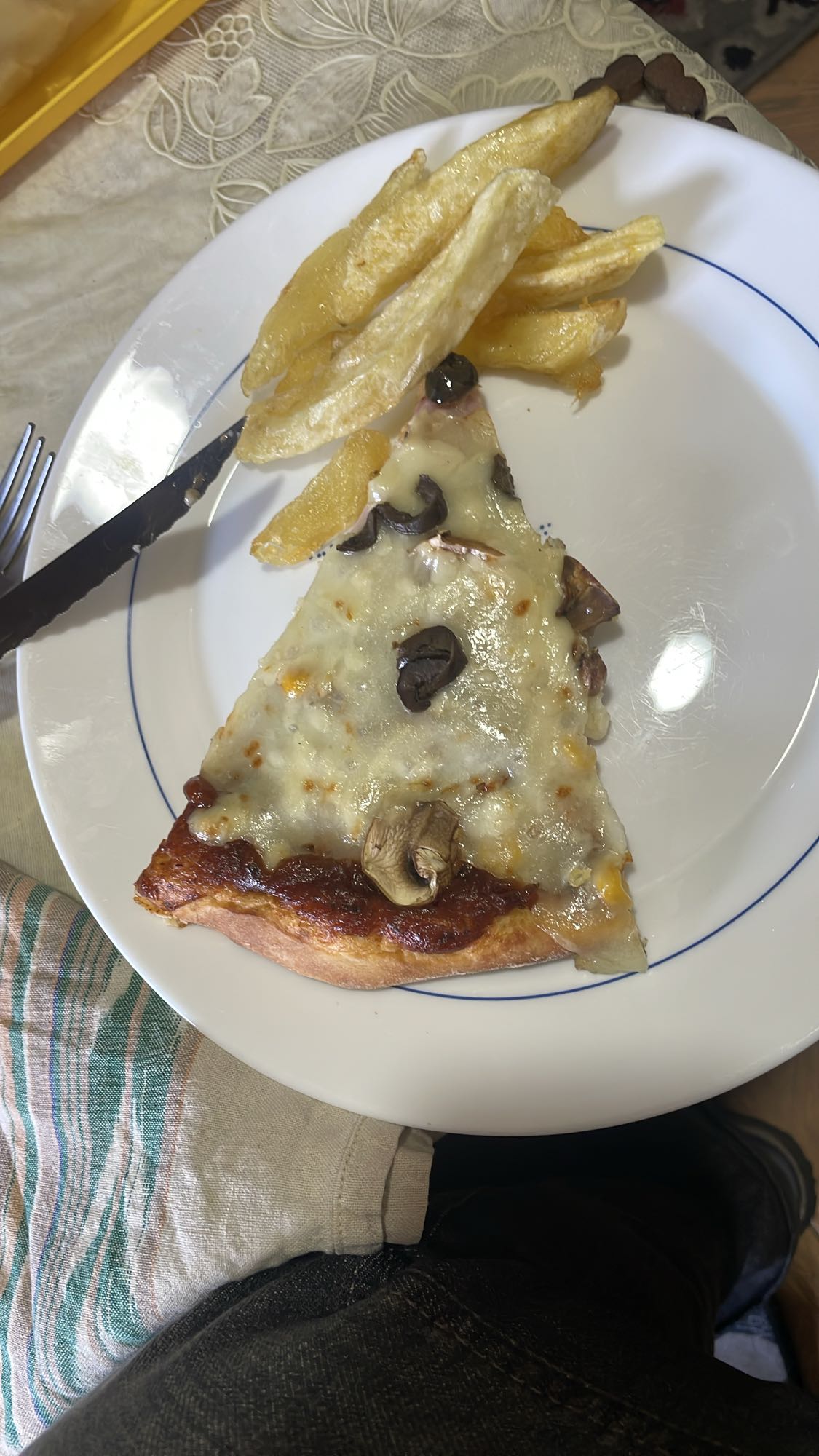 Cheese Pizza & Fries