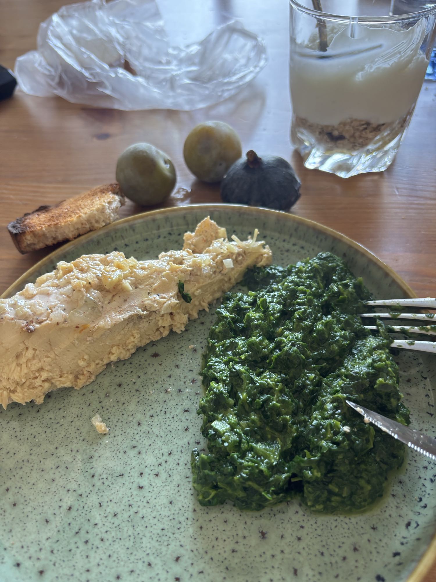 Poulet épinards et yaourt