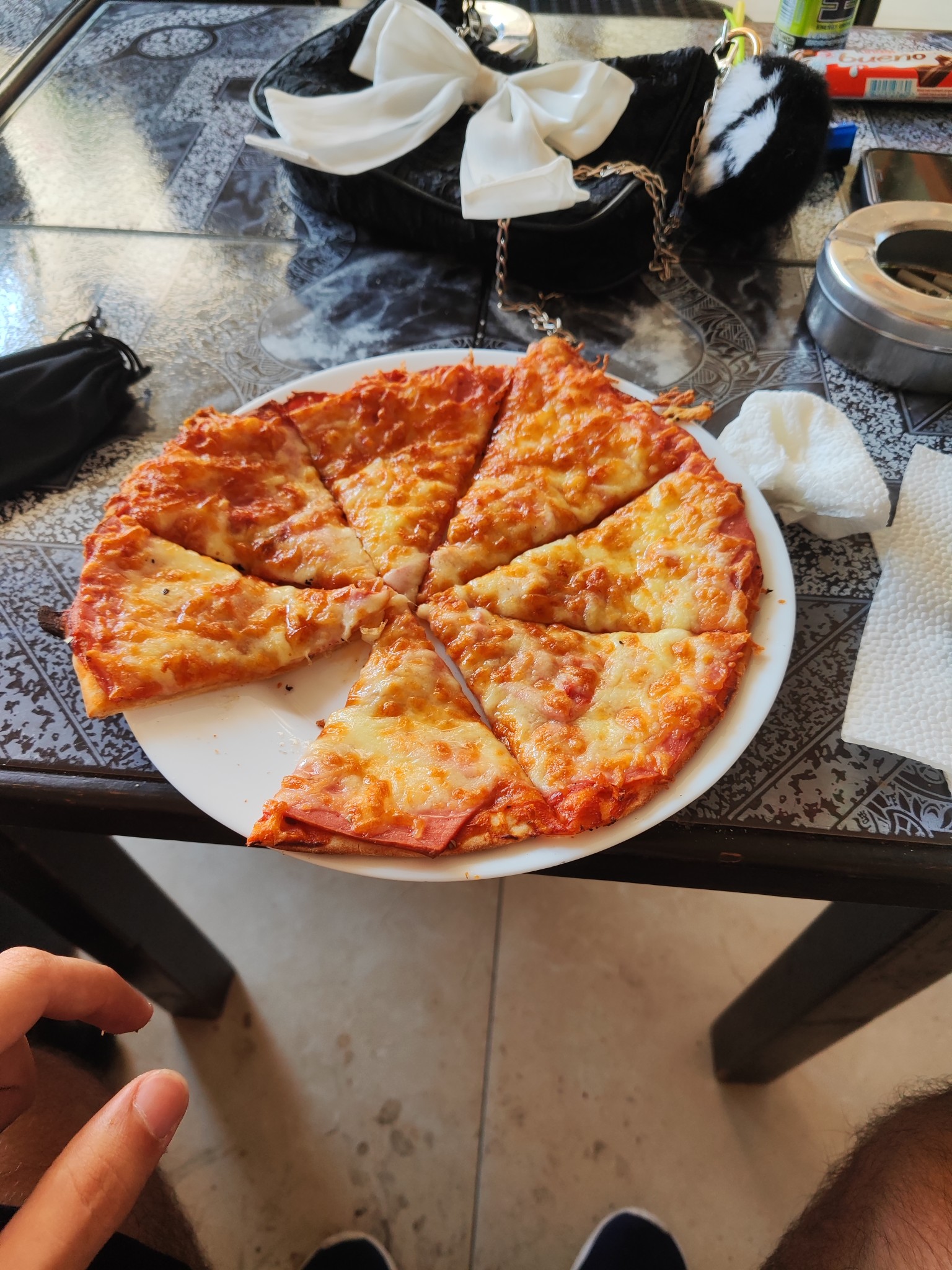 Cheese and Ham Pizza