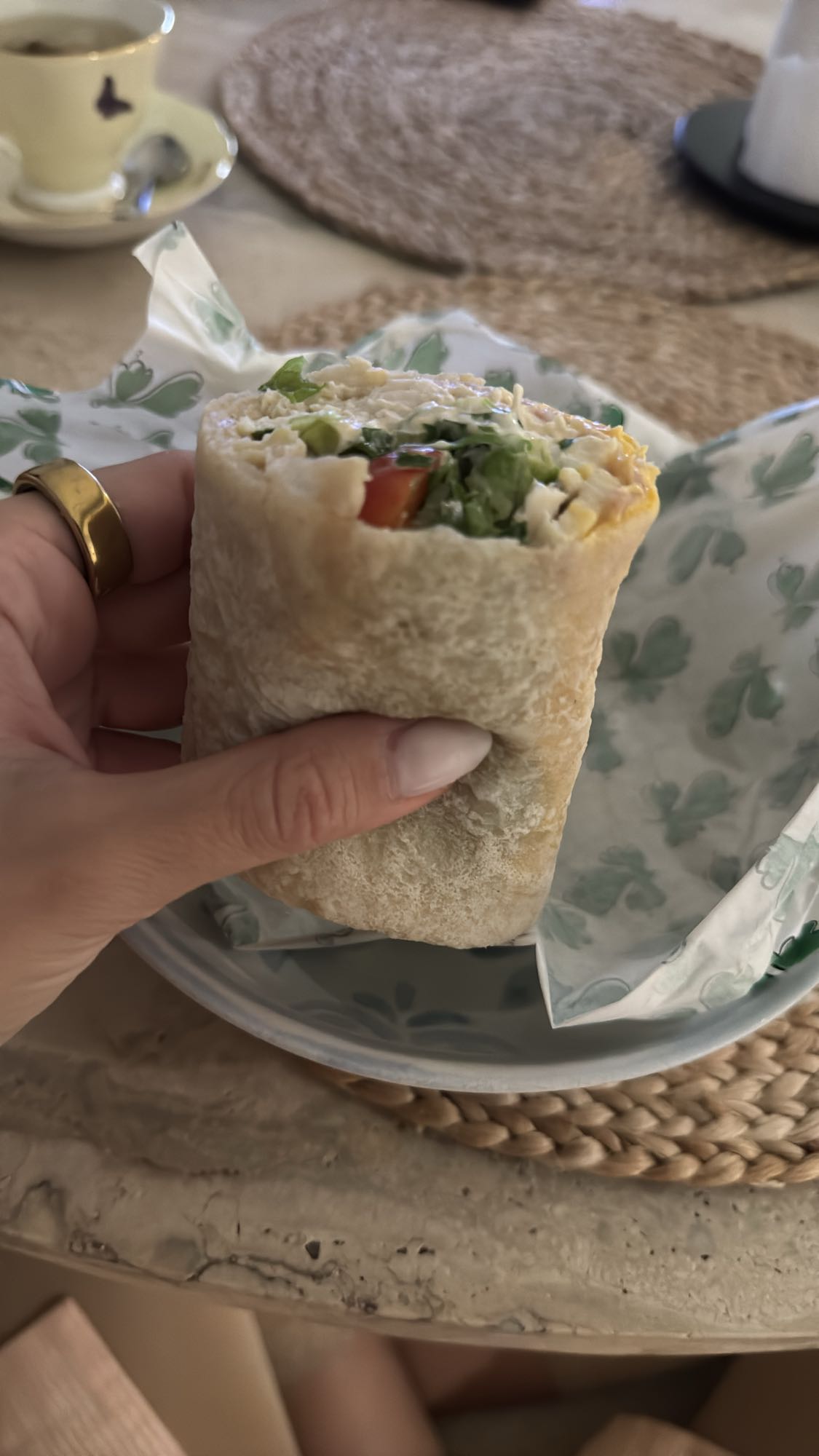 куриный овощной ролл