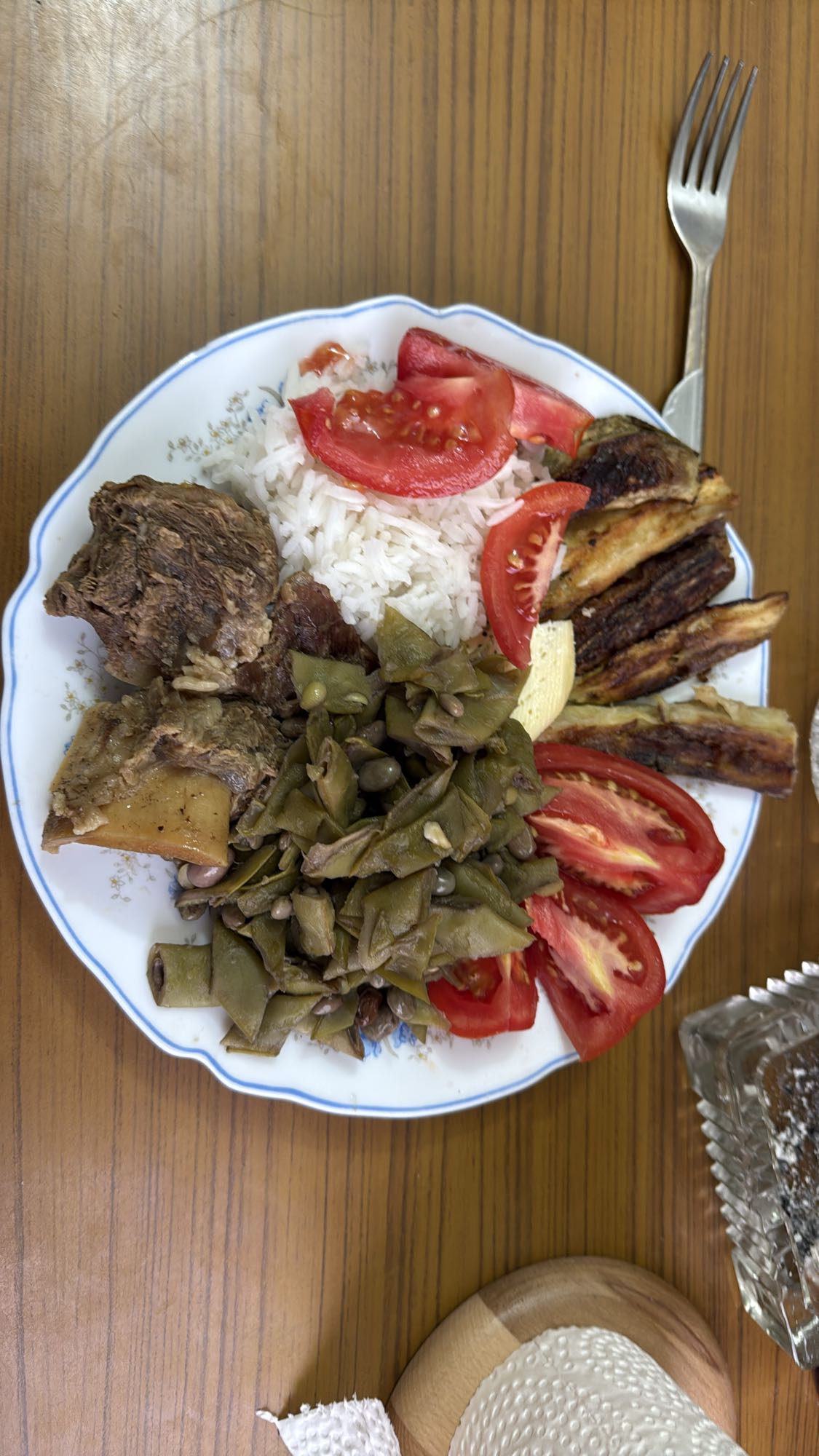 Rice with beef & veggies