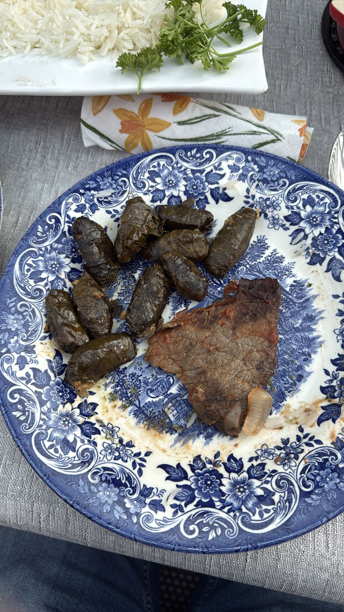 Stuffed grape leaves & beef