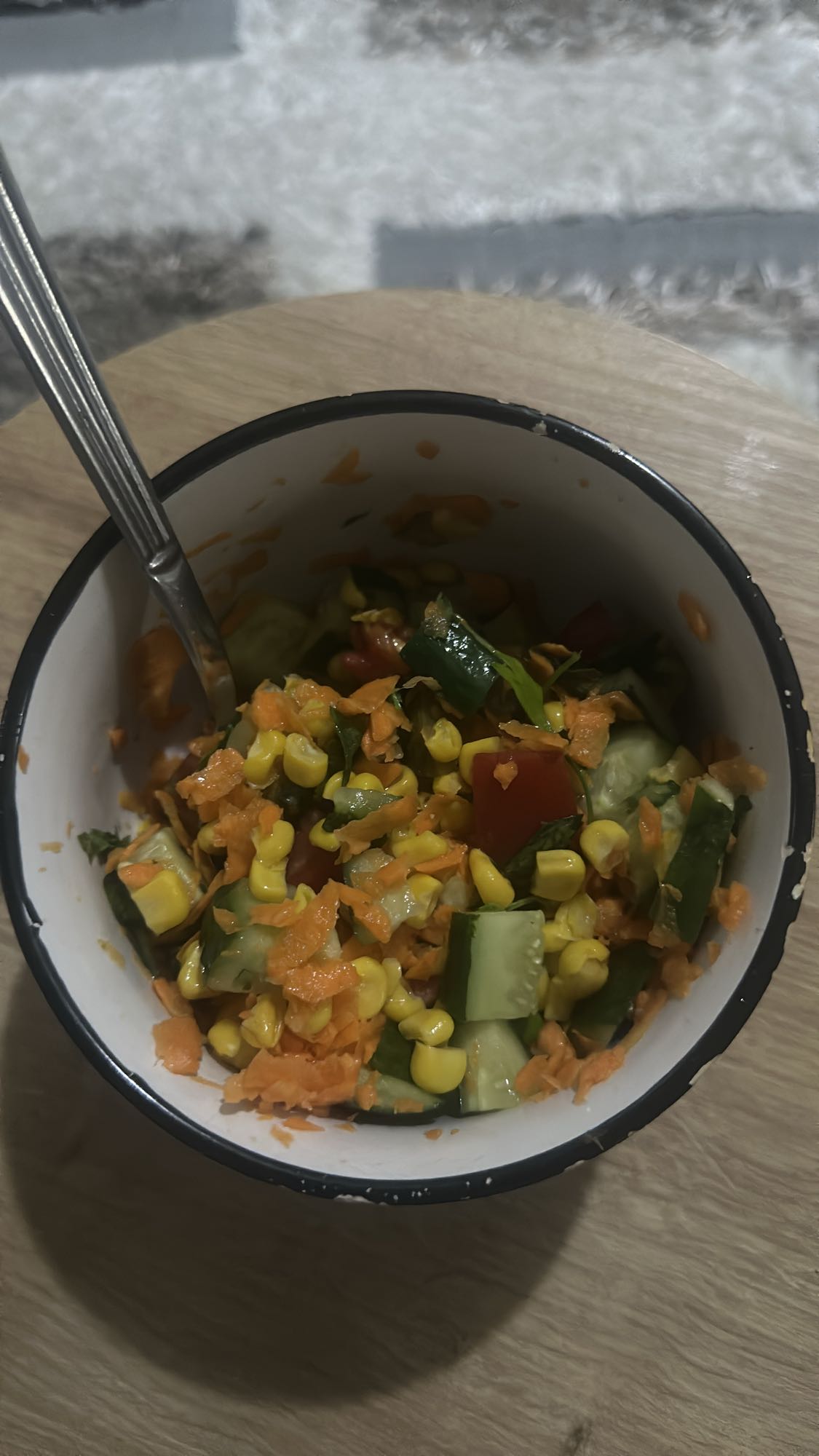 Sebzeli Mısır Salatası