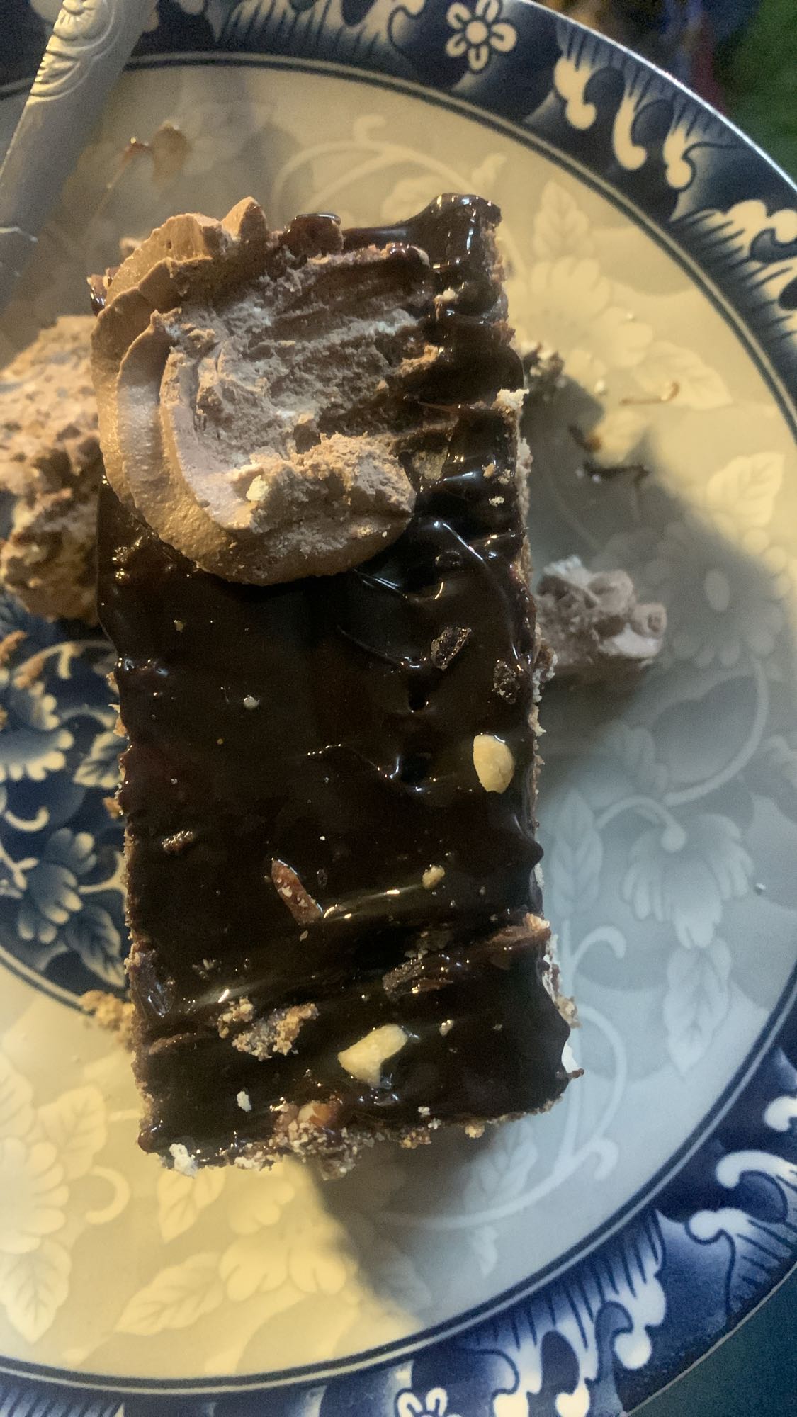 Chocolate Cream Cake Slice