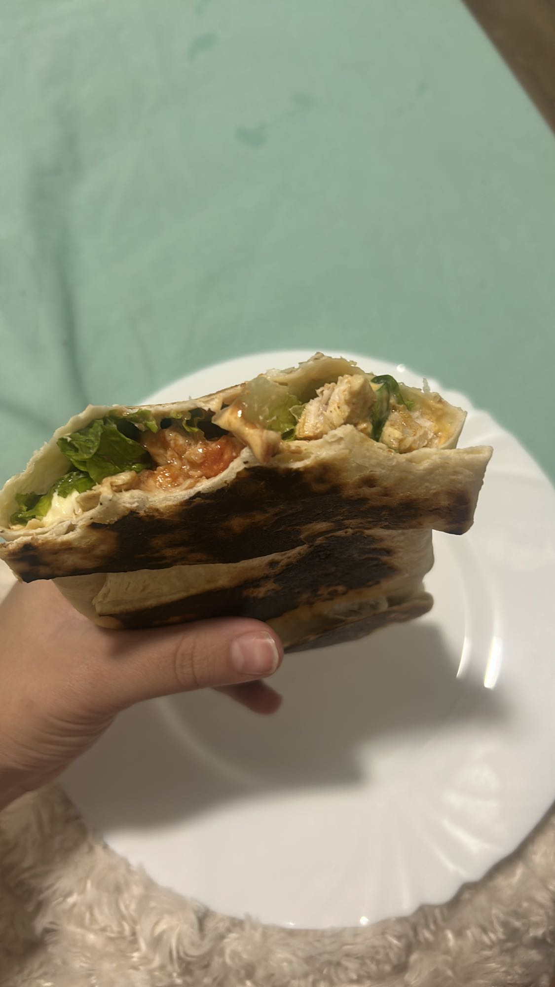 Wrap au poulet grillé