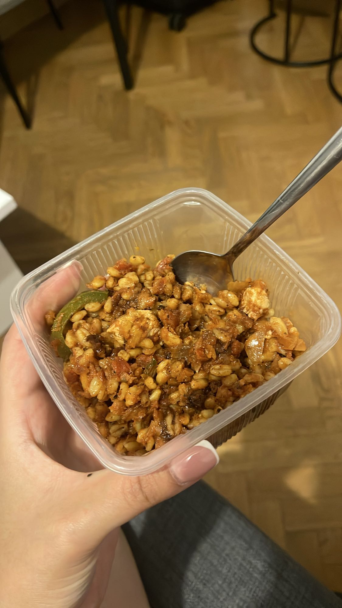 blé sauté au poulet