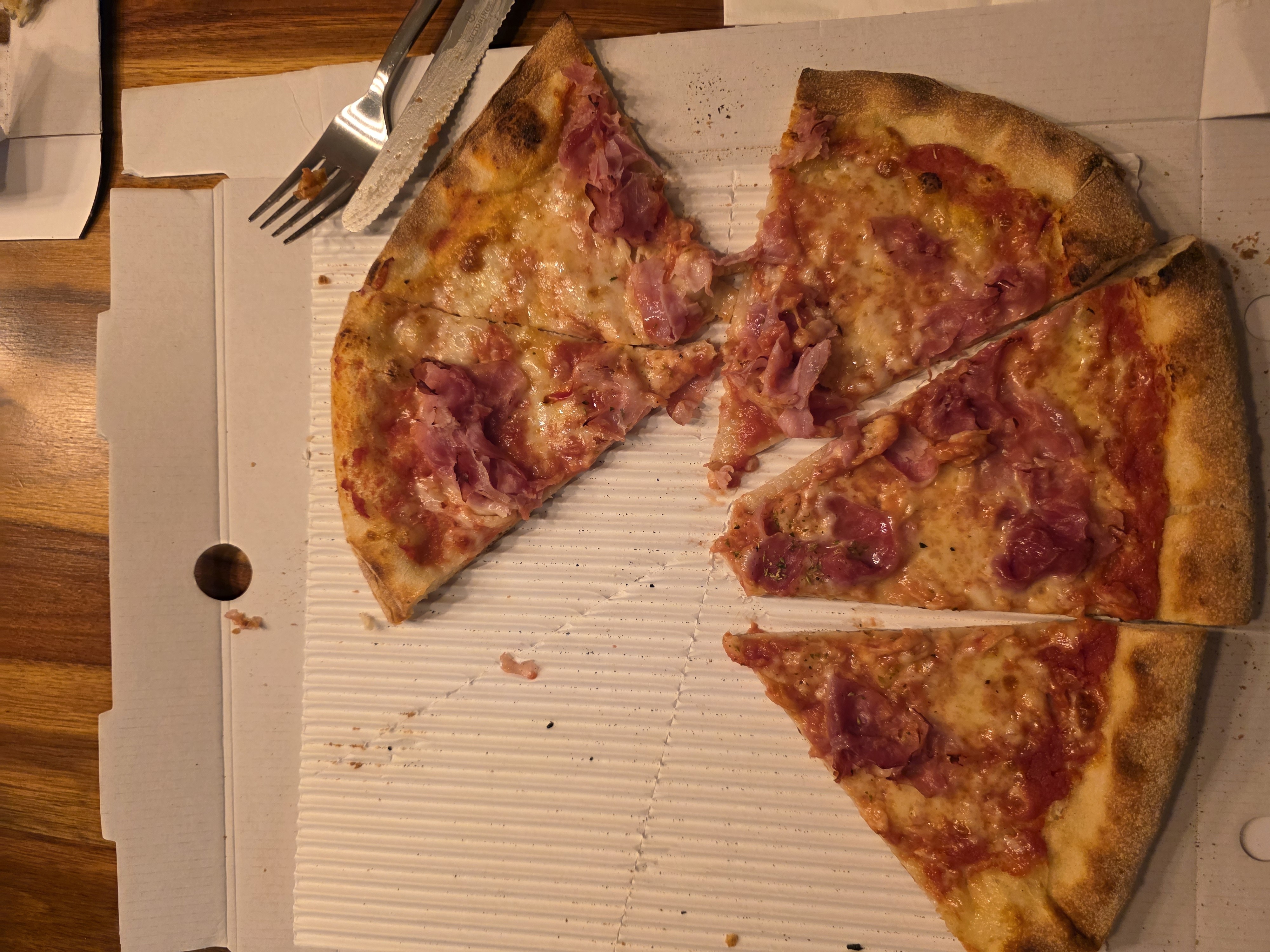 Pizza de jamón