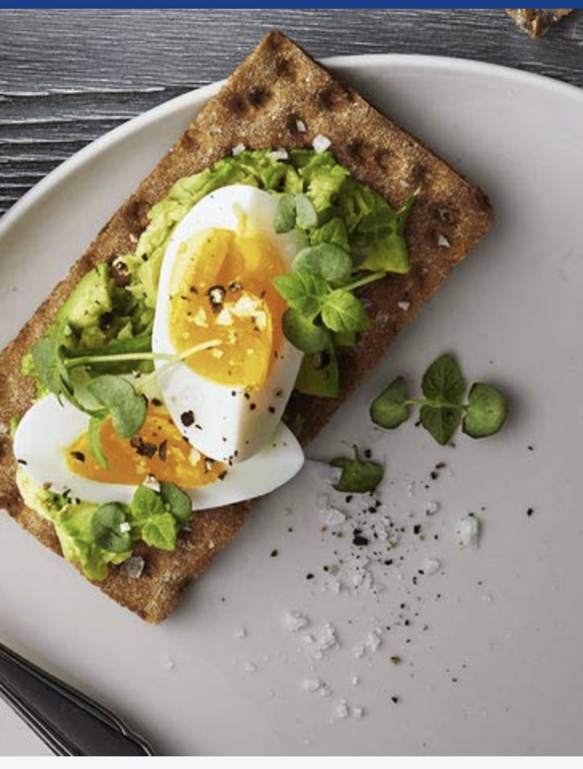 Knäckebröd med ägg & avokado