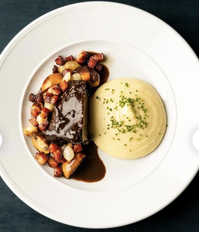 Oxkind med potatismos