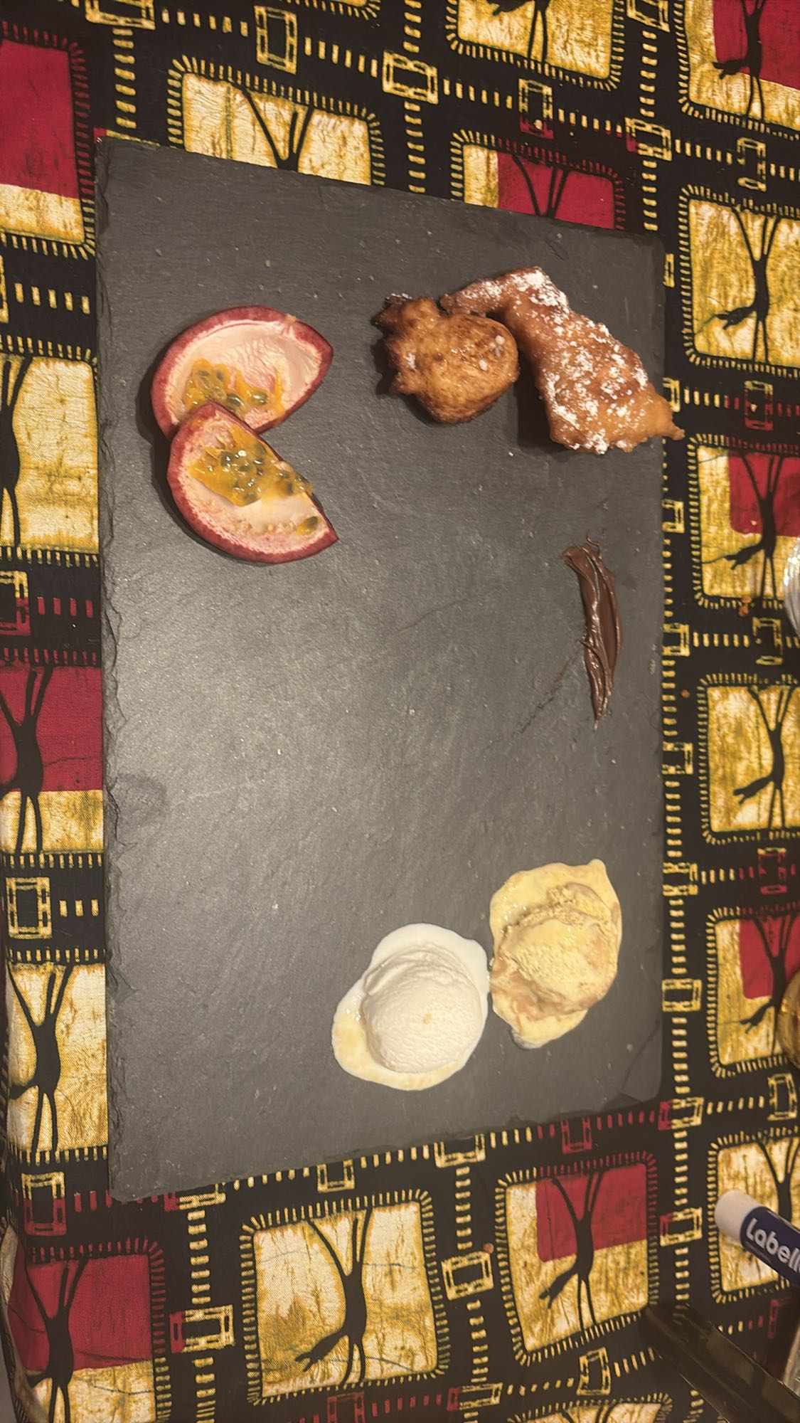 Assiette dessert exotique