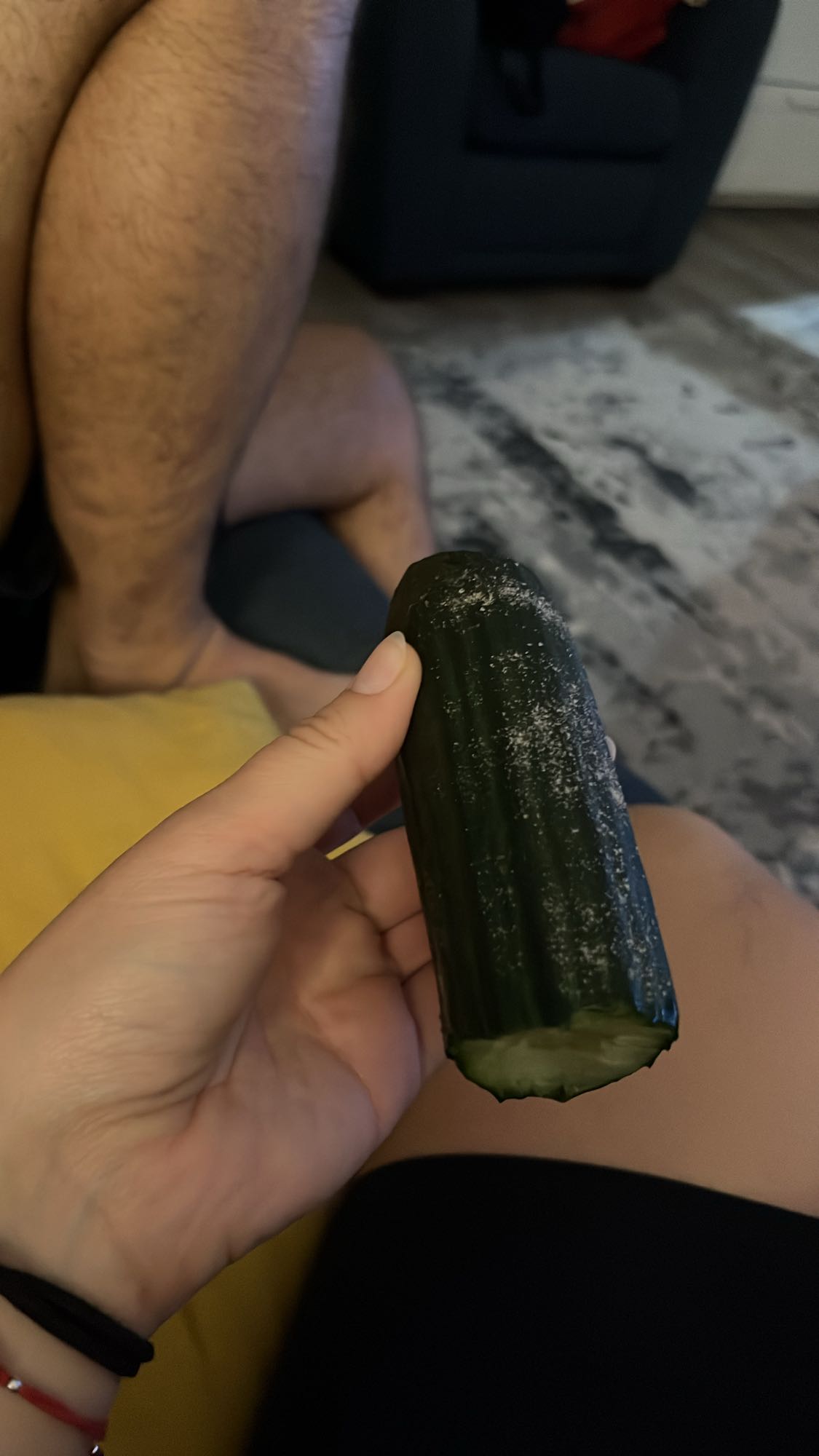 Salted cucumber snack