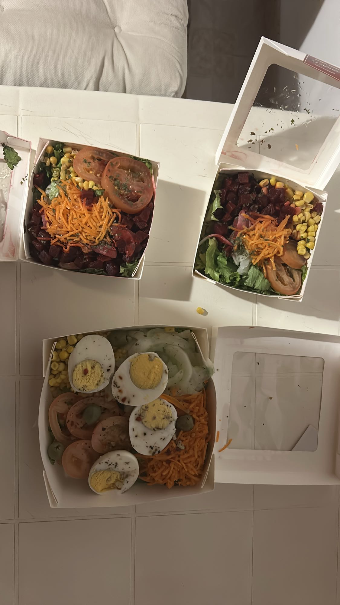 Salade composée œuf légumes