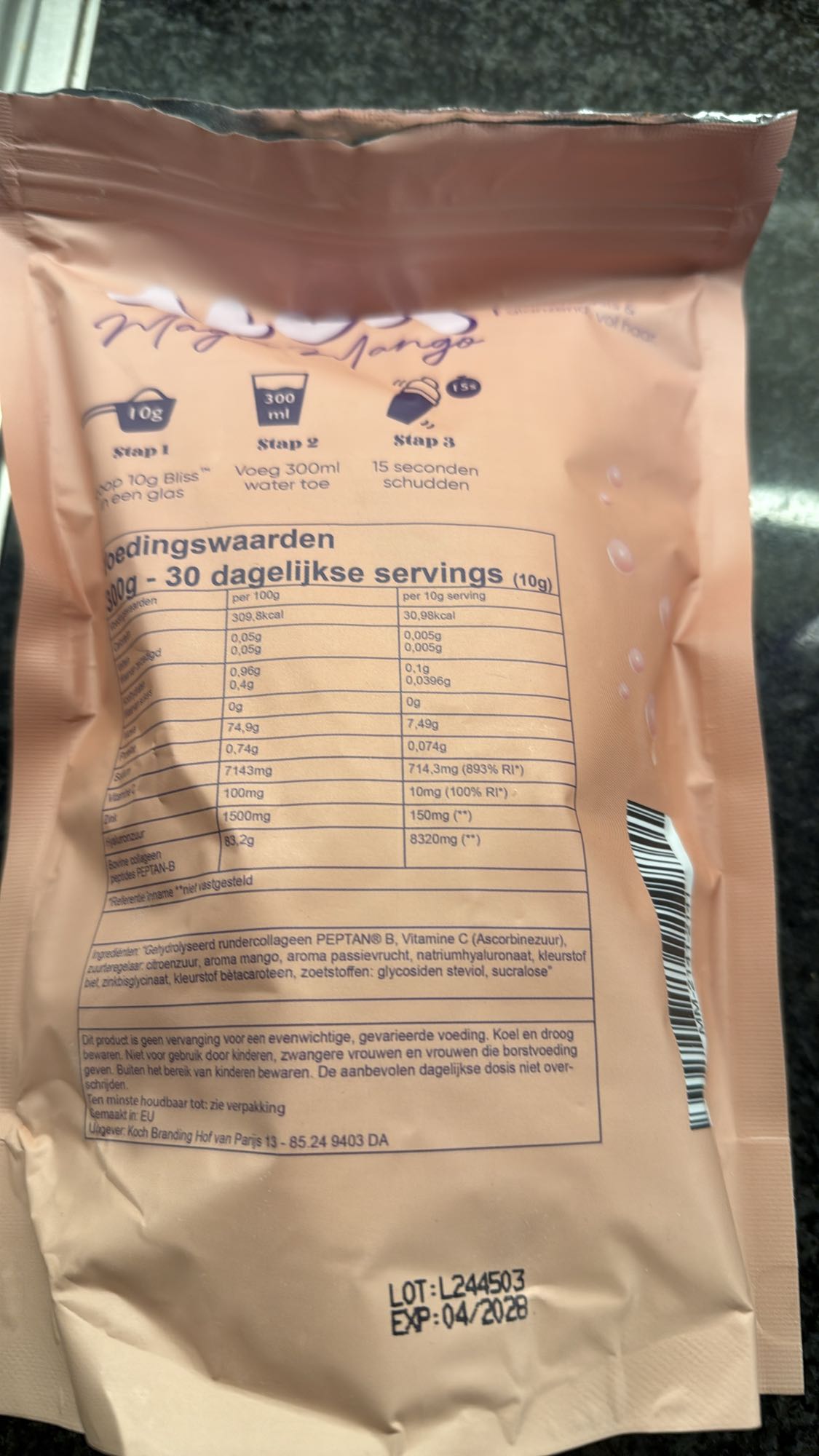 Mango collageen poeder