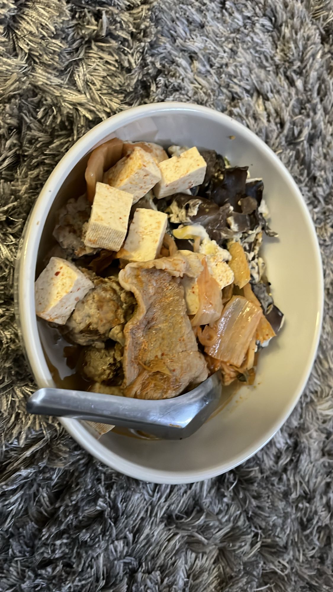 Tofu Pork Veggie Bowl