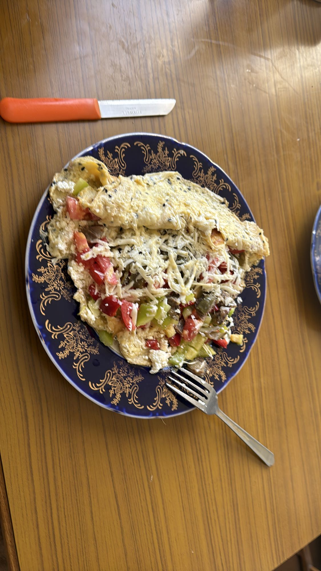 Veggie Cheese Omelette