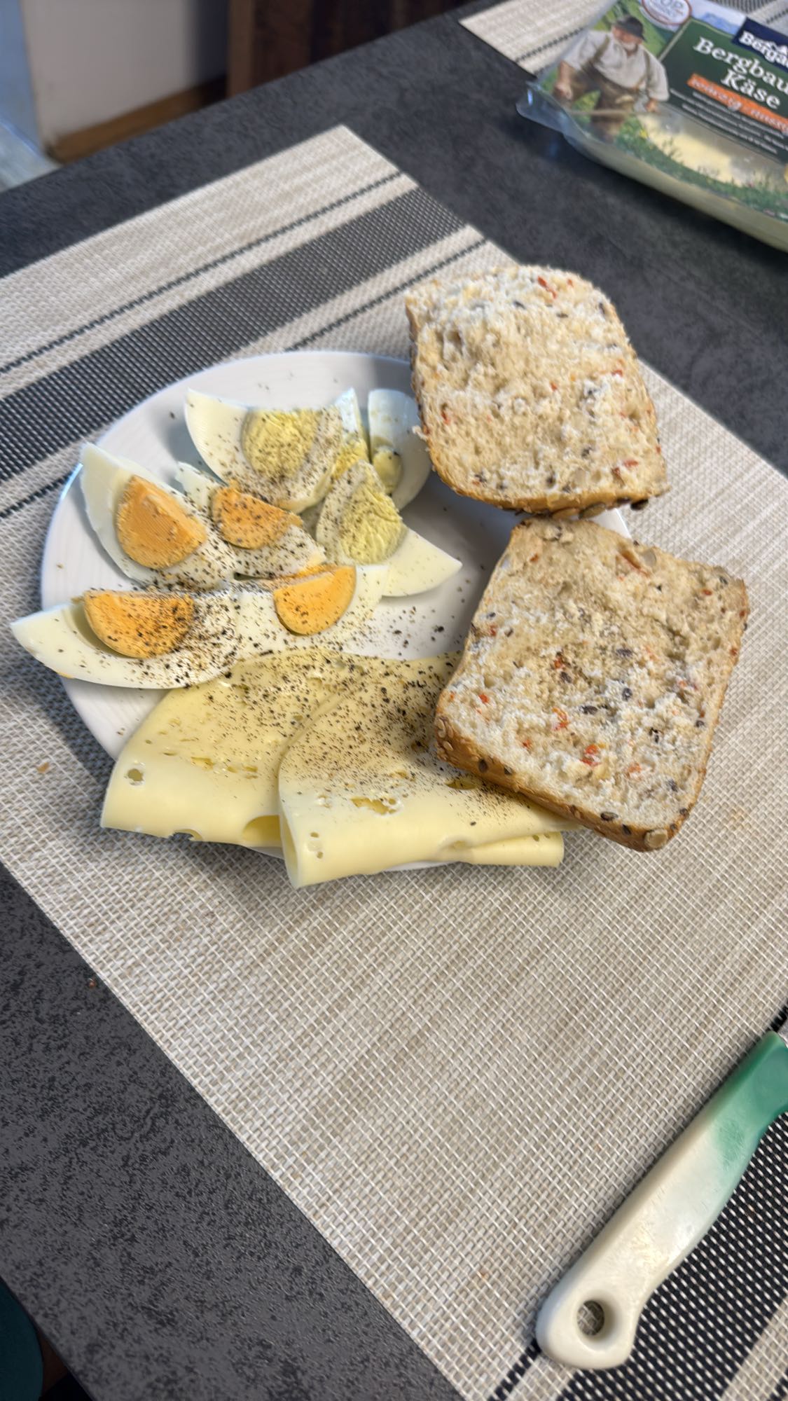 Käse-Ei-Sandwich