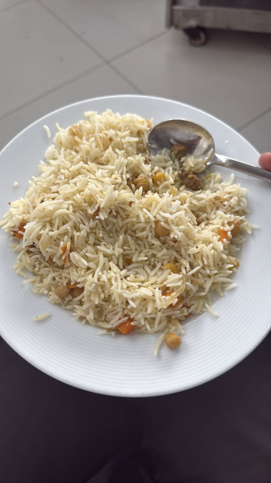 Nohutlu pilav tabağı