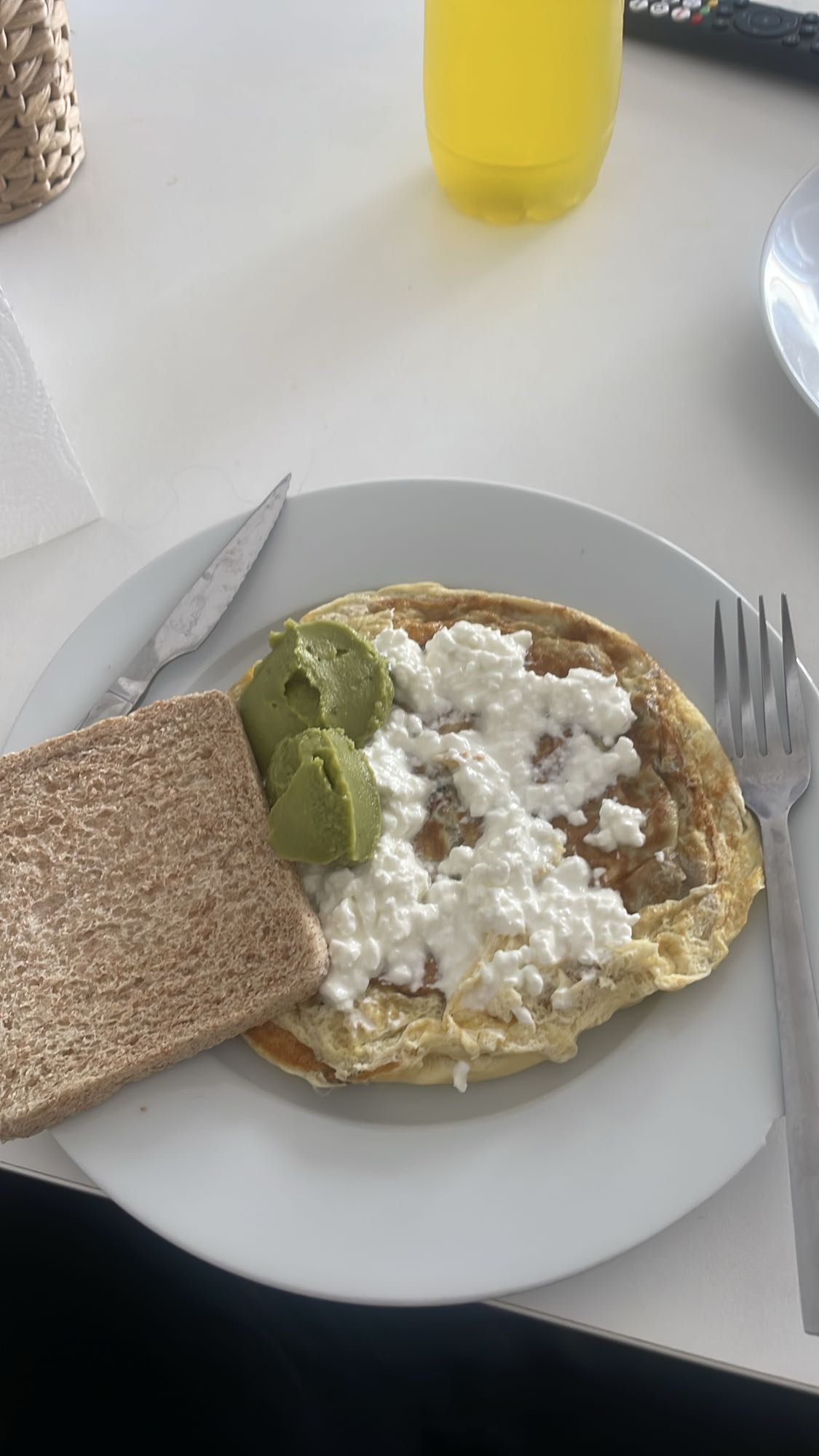 Desayuno con tortilla