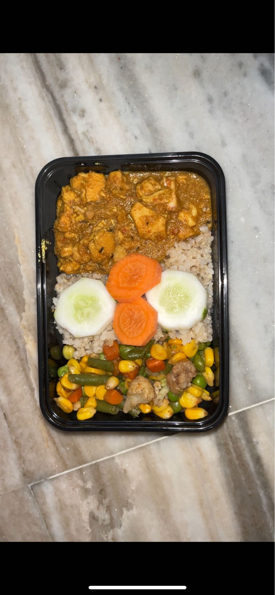 Chicken curry rice bowl