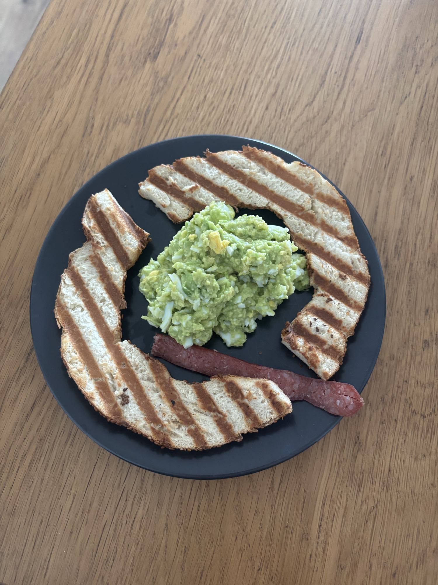 Avocado Egg Toast Plate