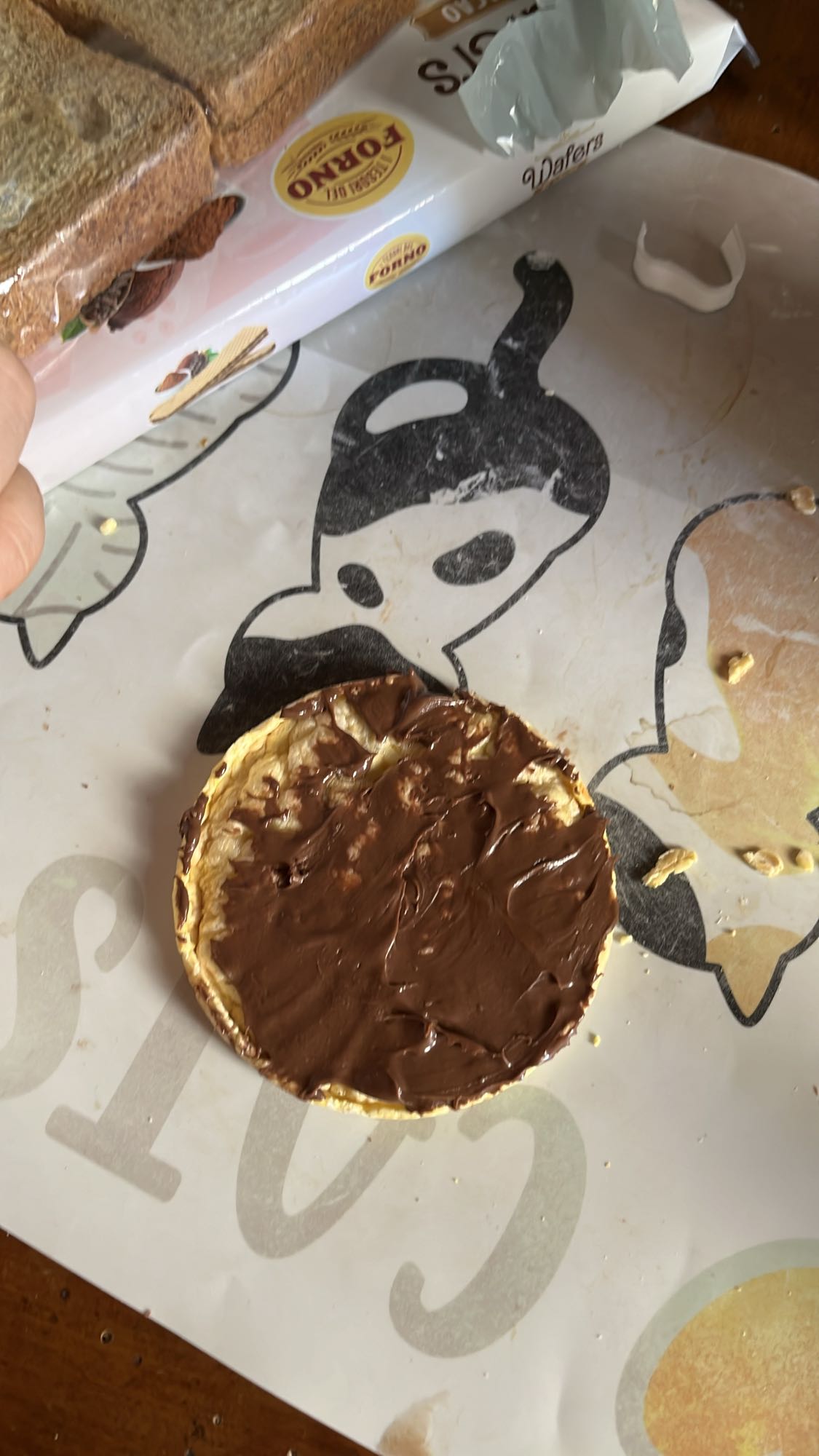 Galleta con crema choco