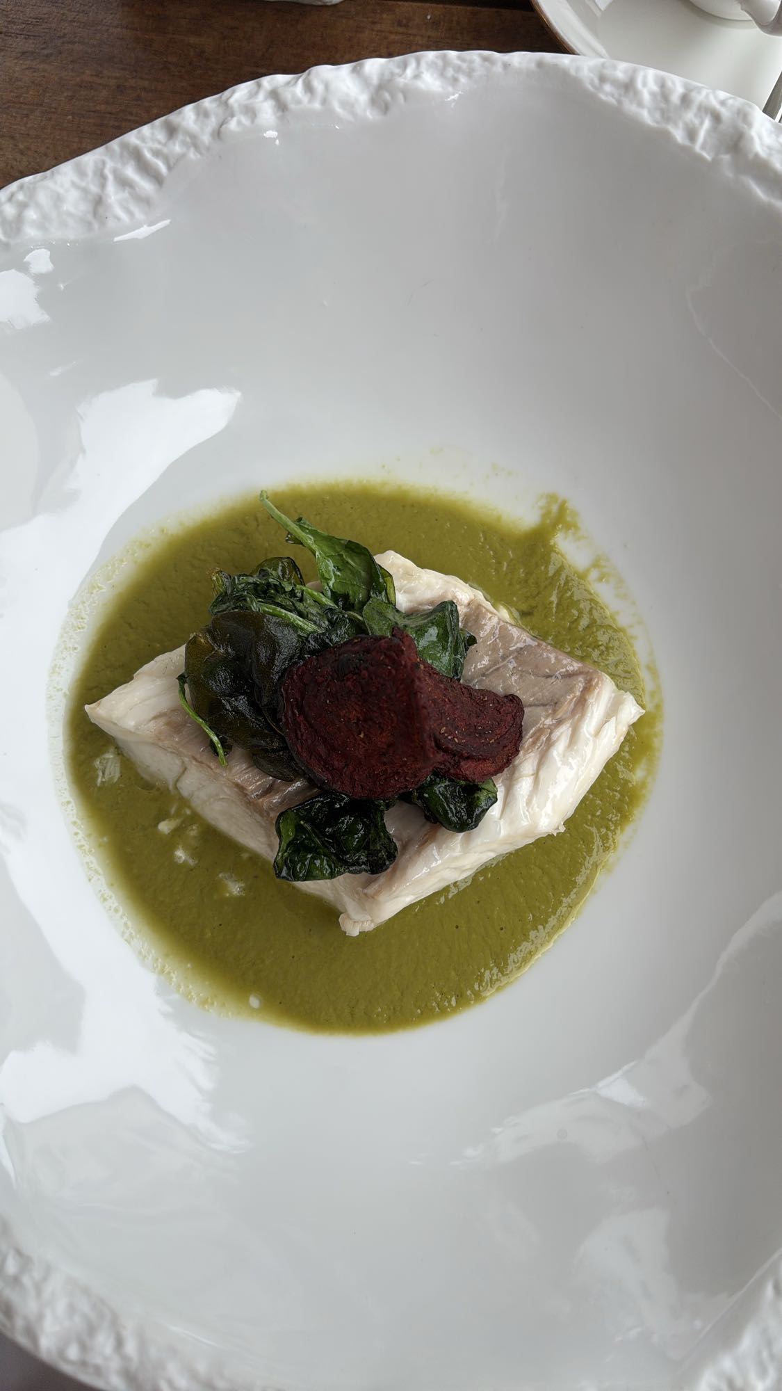 Steamed Fish with Greens