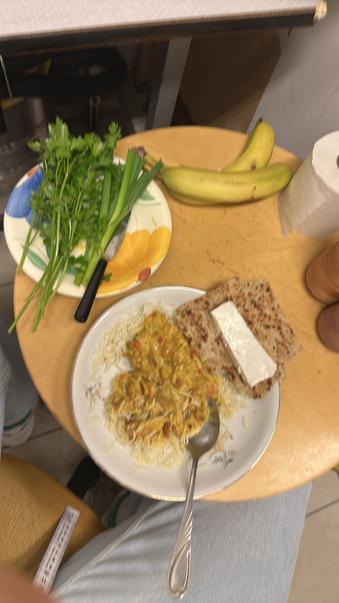 Ris med grönsaksgryta & bröd