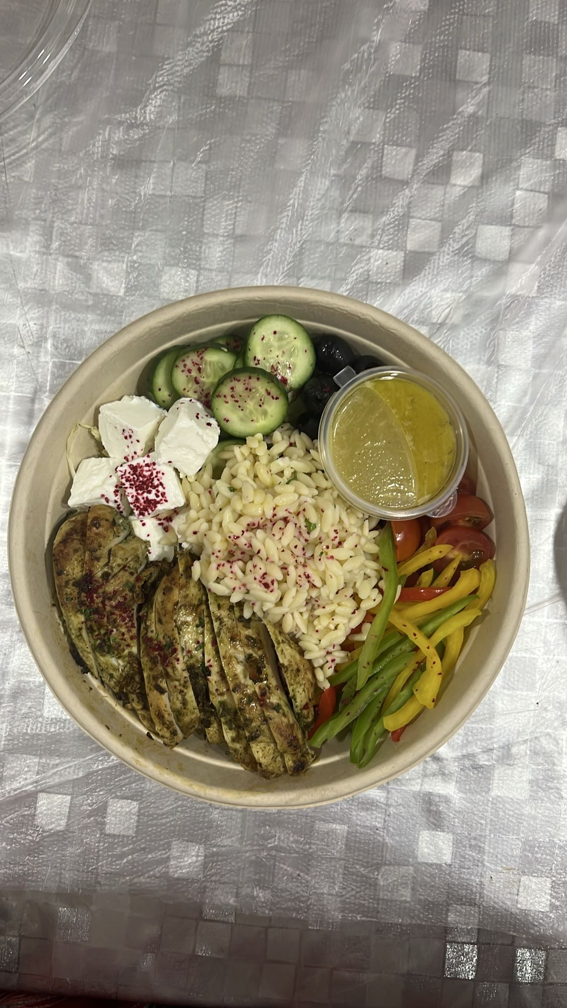 Chicken Orzo Salad Bowl