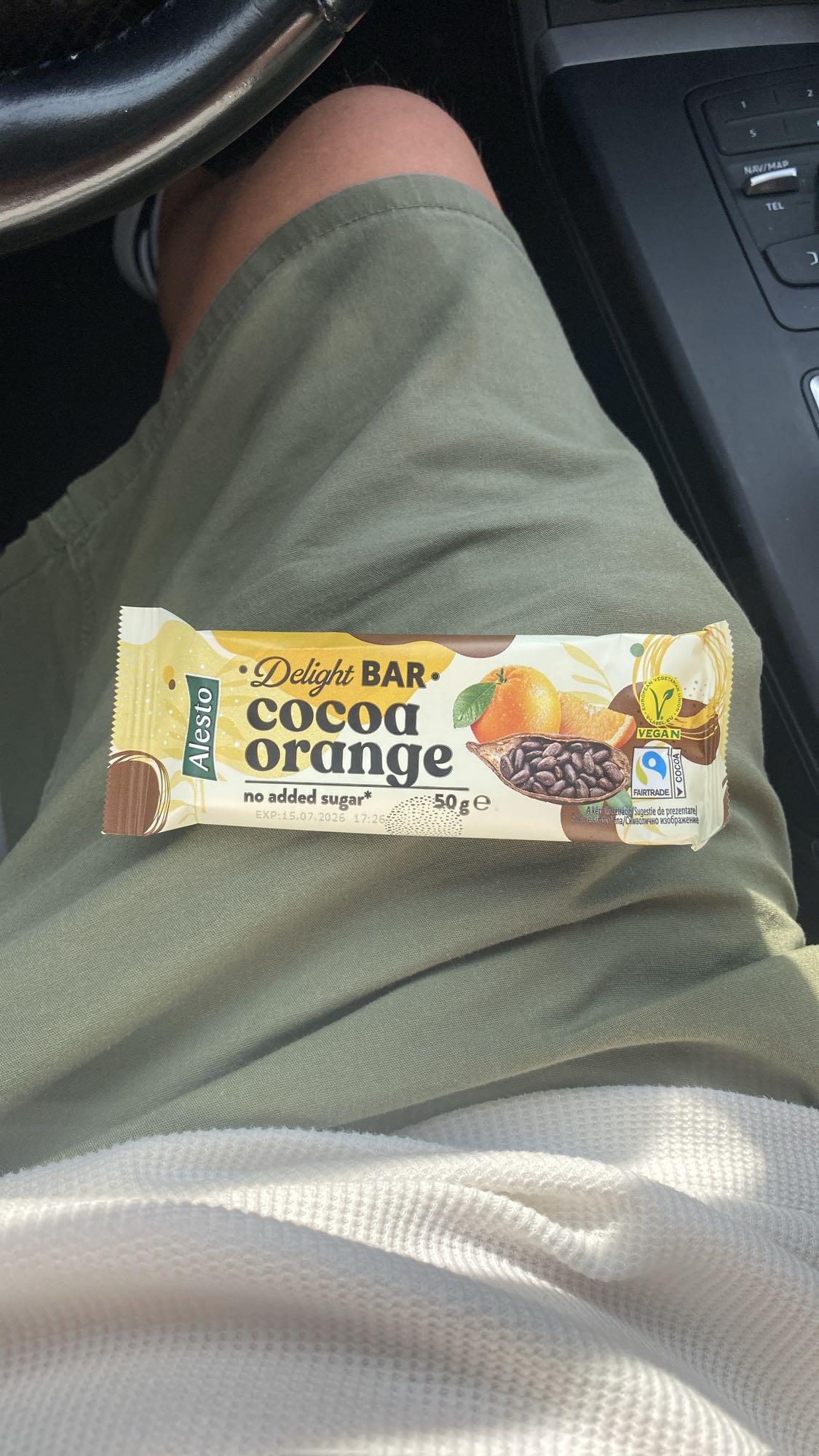 Baton cacao portocală