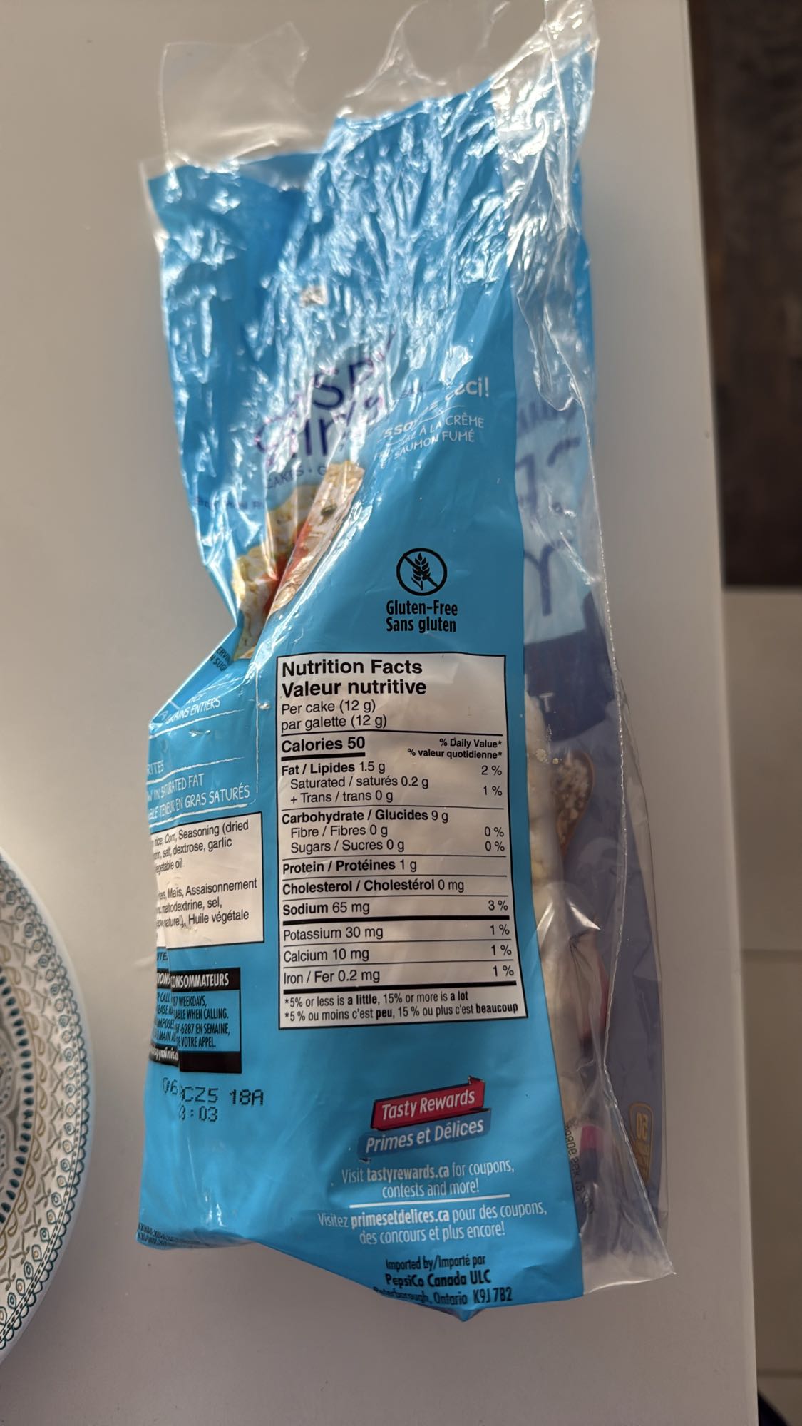 Galette riz saumon fumé