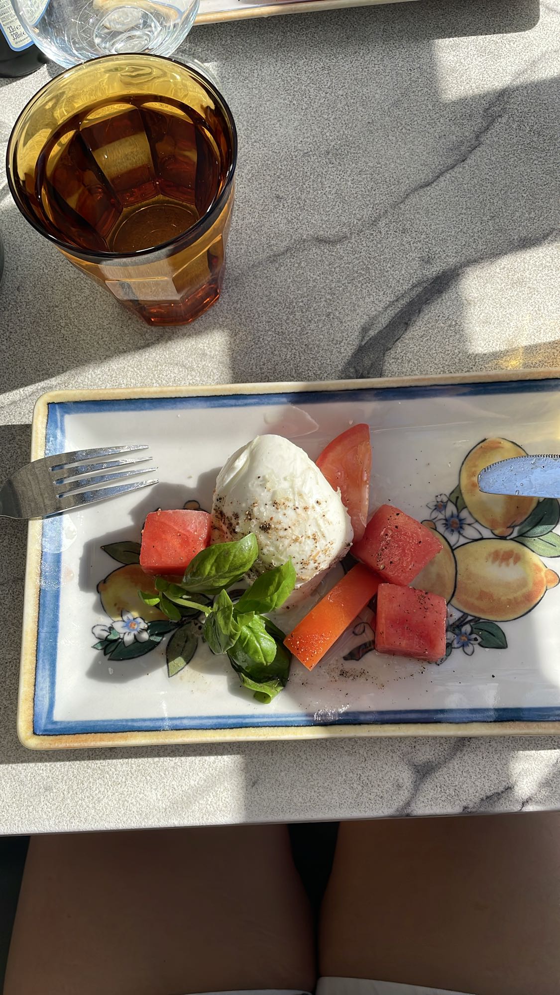 Sallad med mozzarella