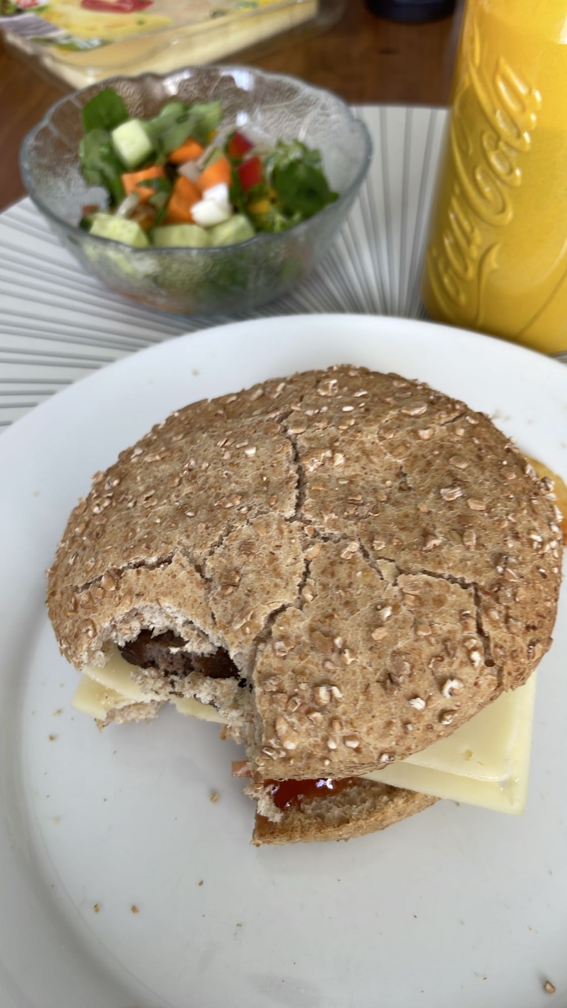 Whole Grain Burger & Salad