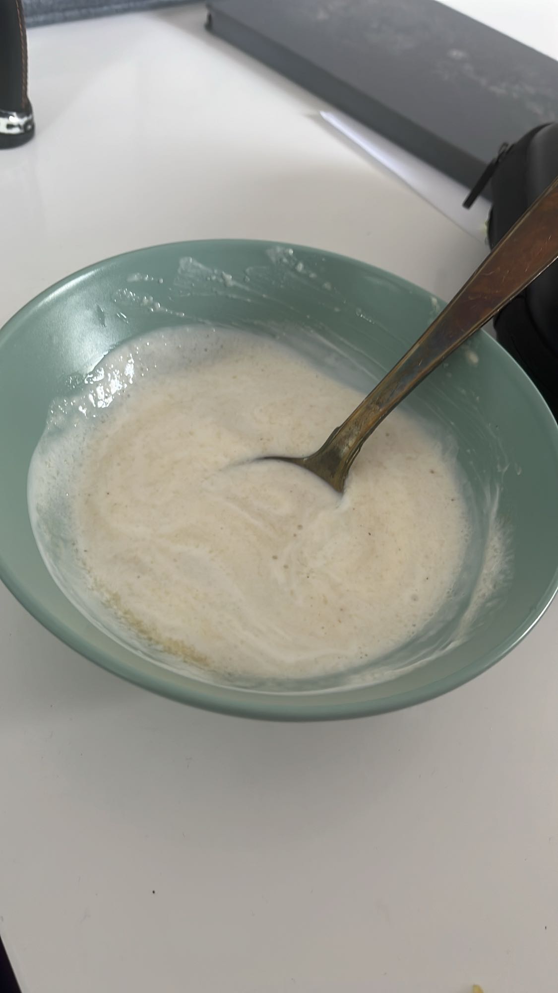 fromage blanc et compote de pommes