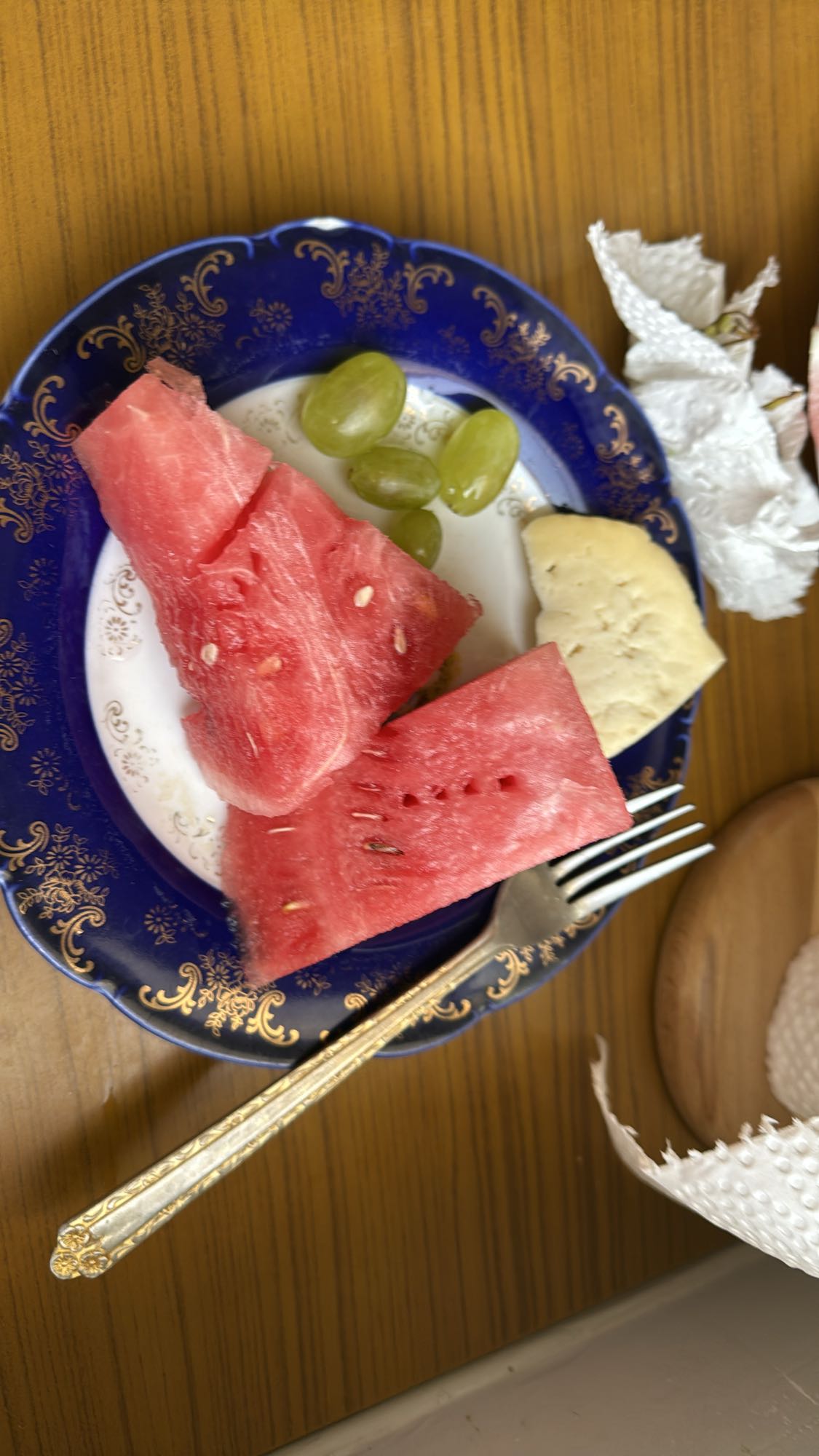 Fruit and cheese plate