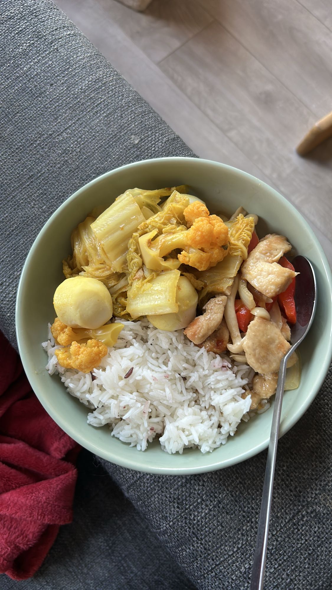 Kylling med ris og grønnsaker