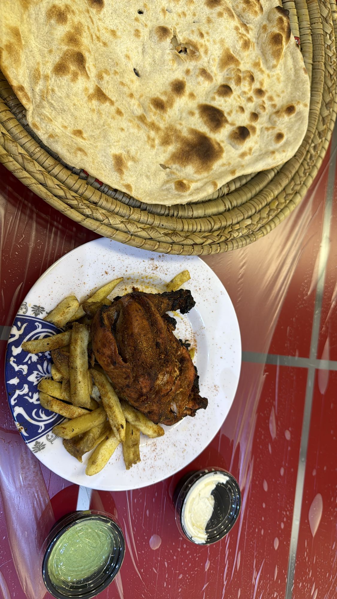 Grilled Chicken with Bread
