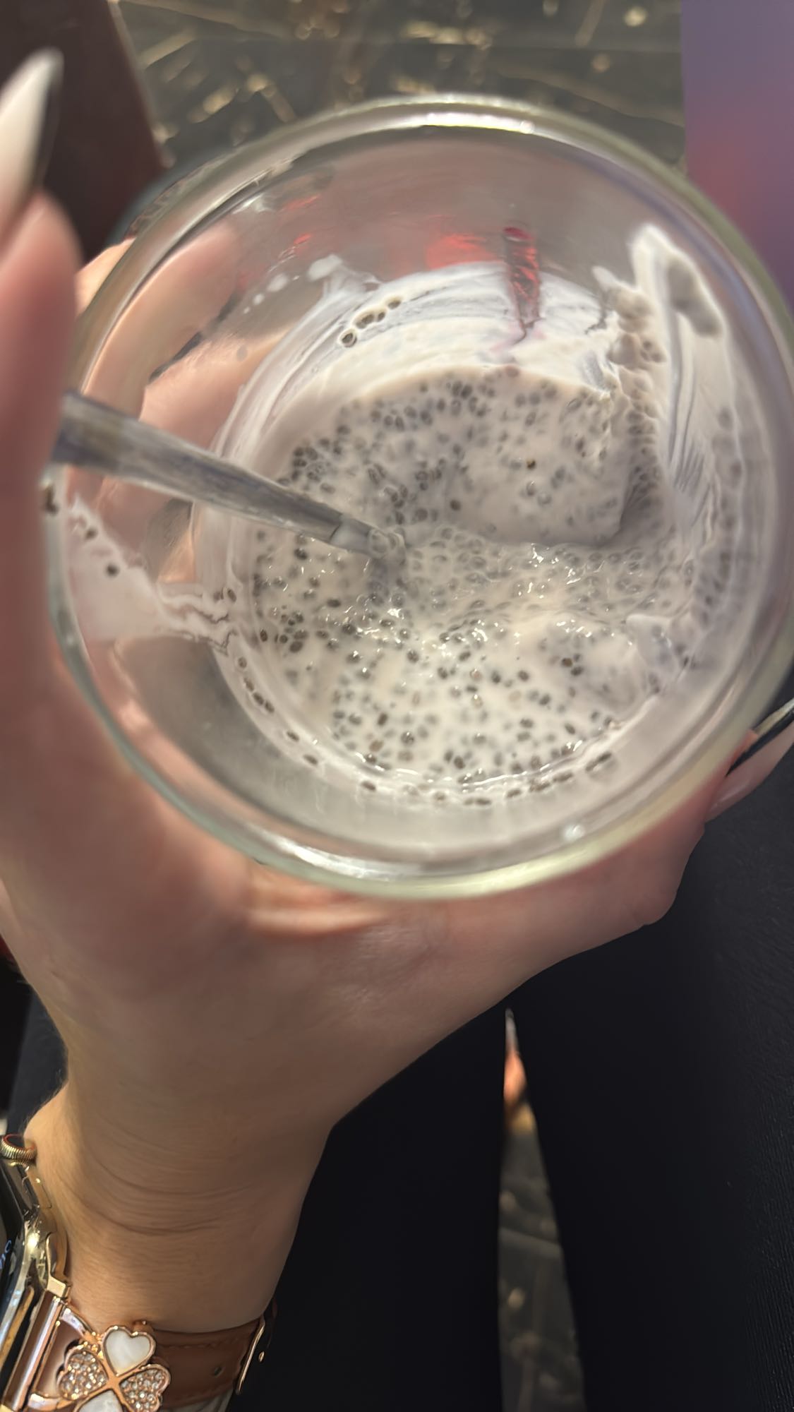 Чиа пудинг с молоком