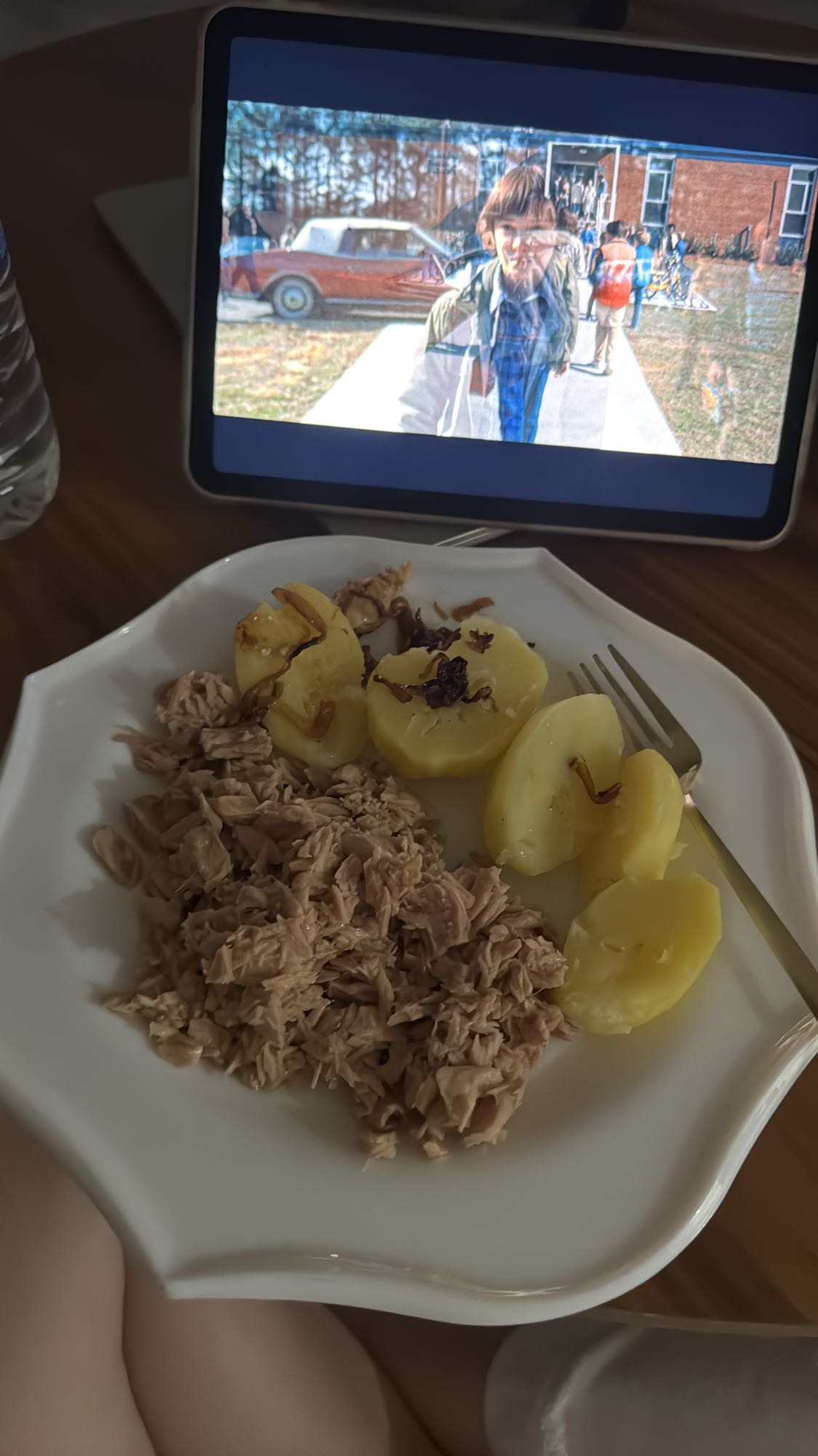 тунец с картофелем