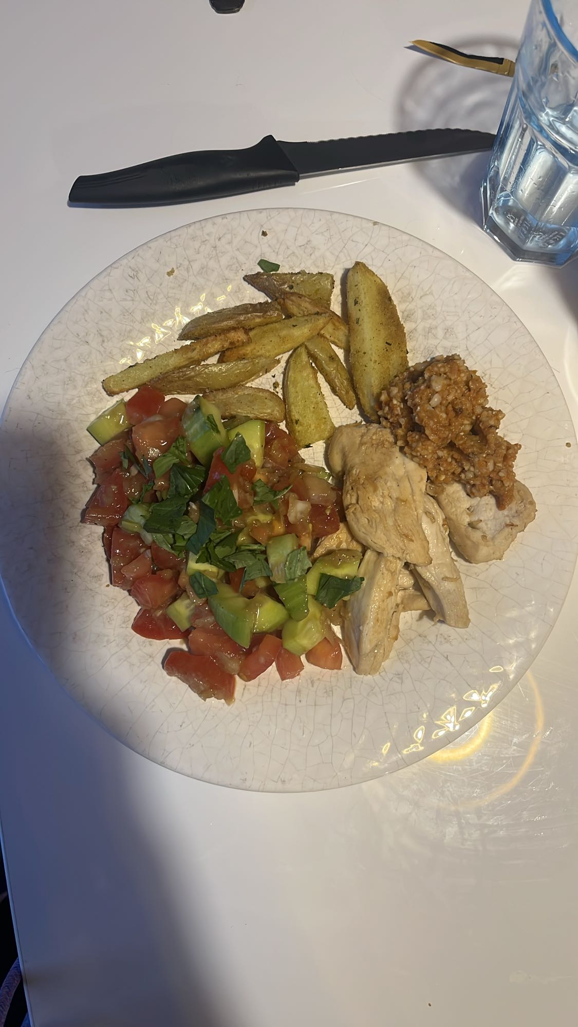 Poulet avec légumes