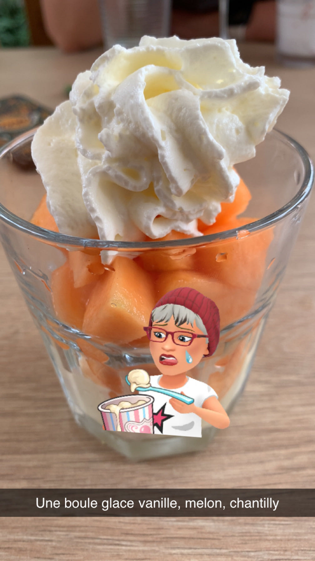 Glace vanille melon