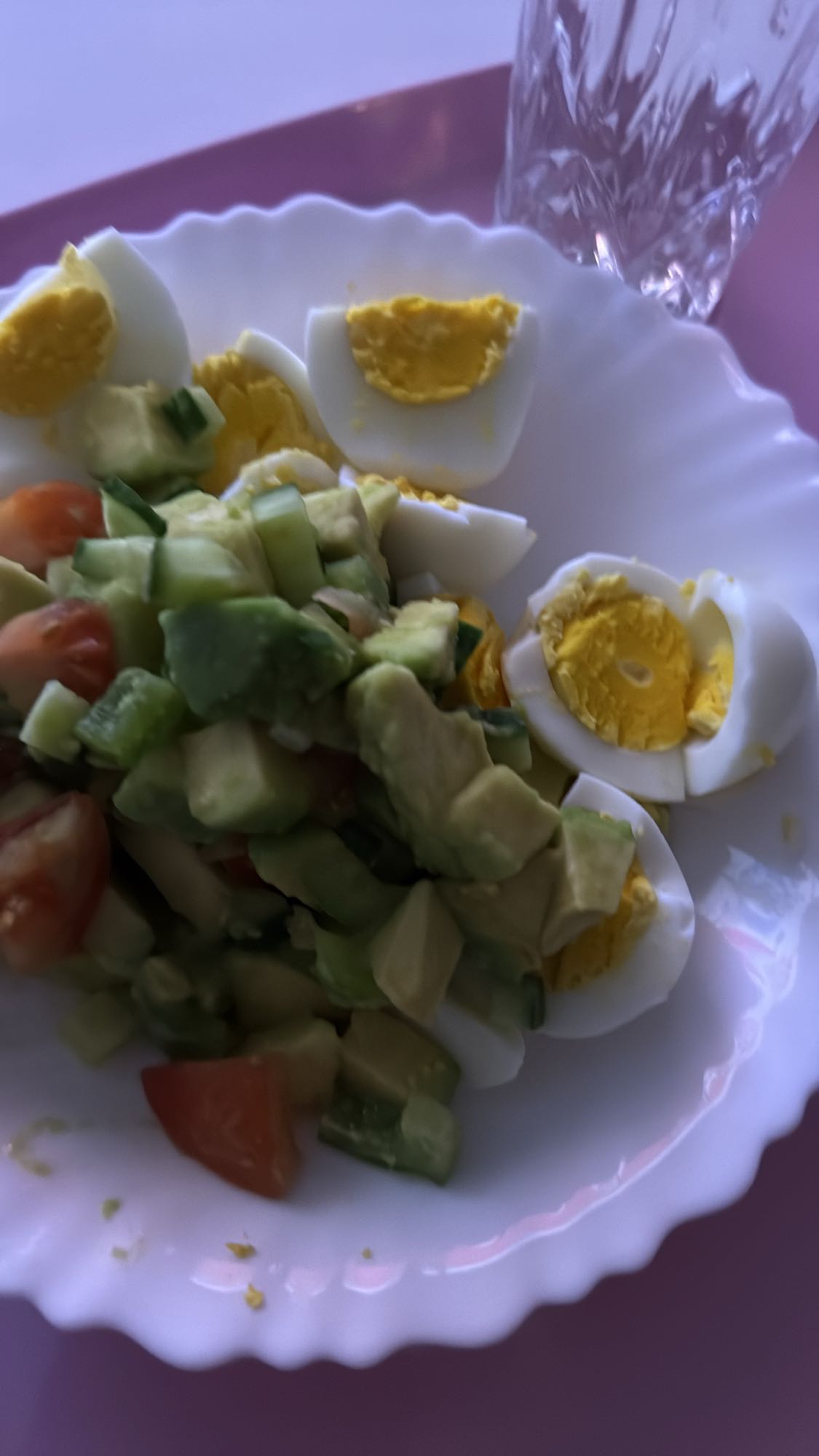 Eggesalat med grønnsaker