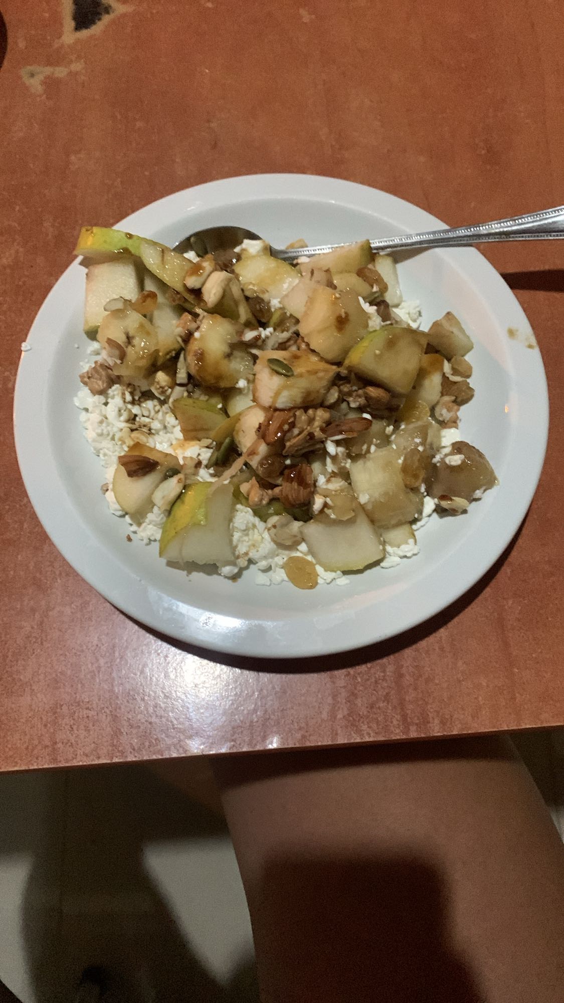 Cottage cheese fruit bowl